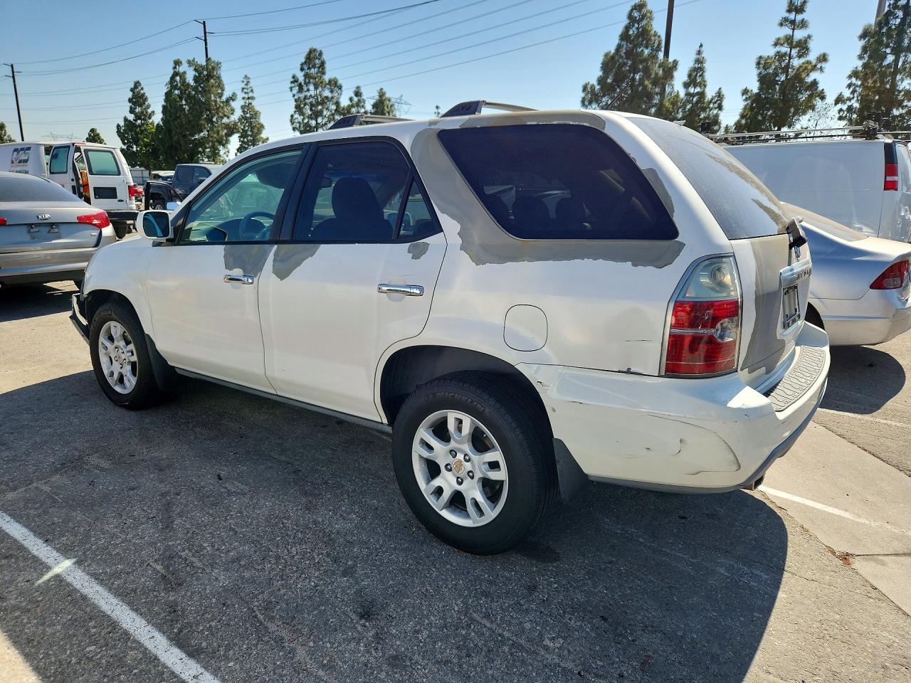 2004 Acura Mdx Touring White vin: 2HNYD189X4H536160