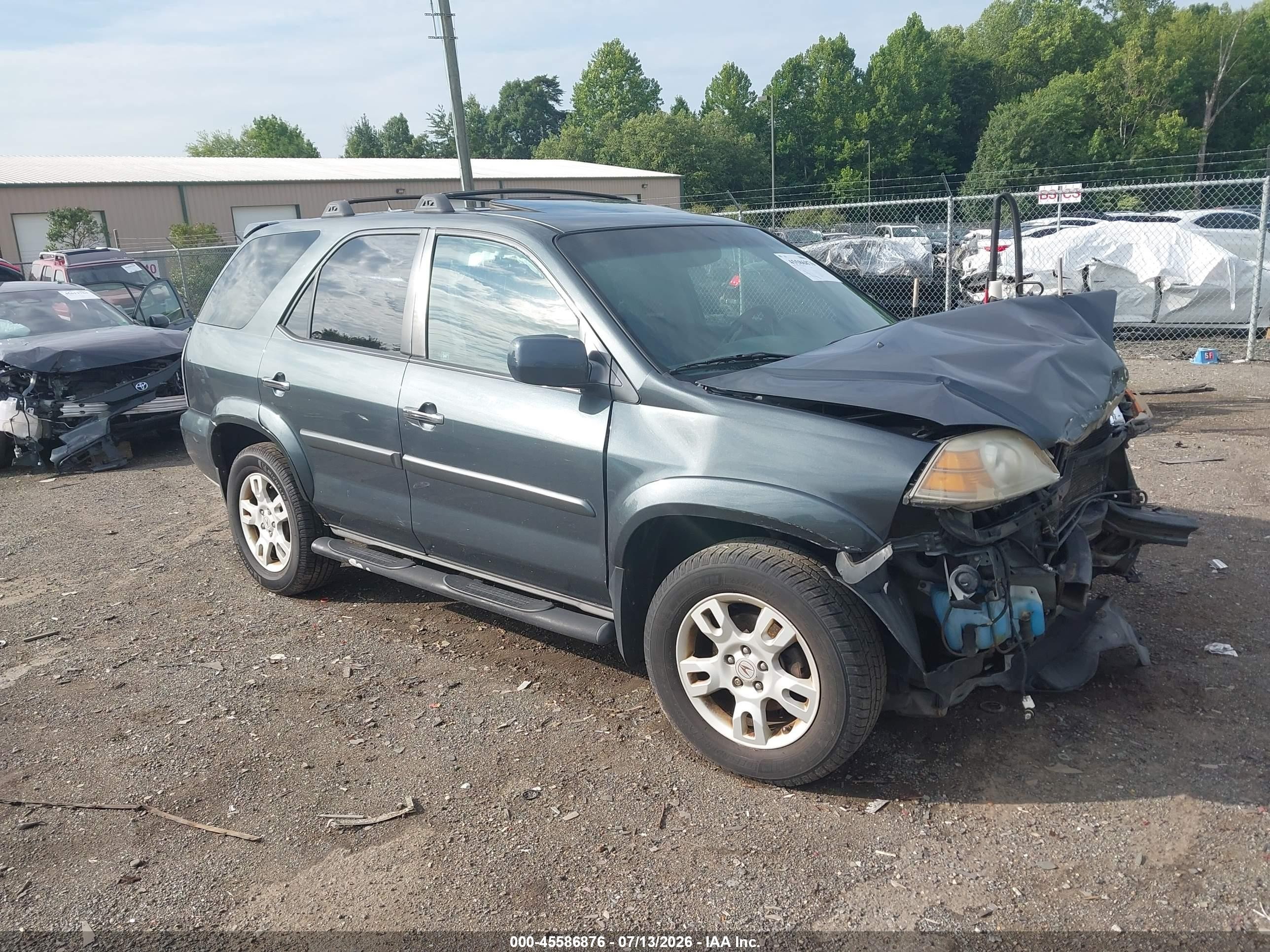 2005 Acura Mdx   Gray vin: 2HNYD189X5H542347