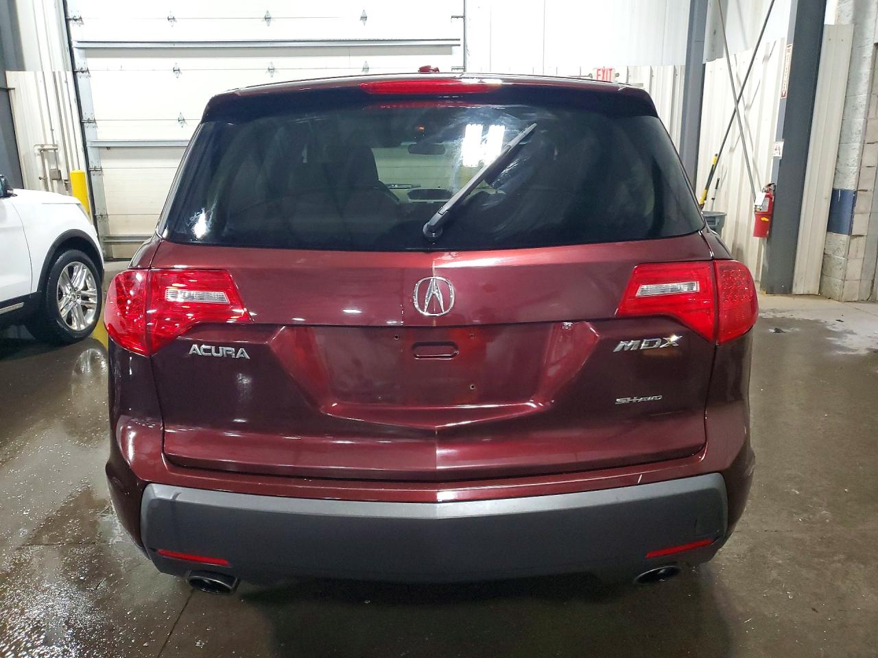 2007 Acura Mdx Burgundy vin: 2HNYD28207H521194