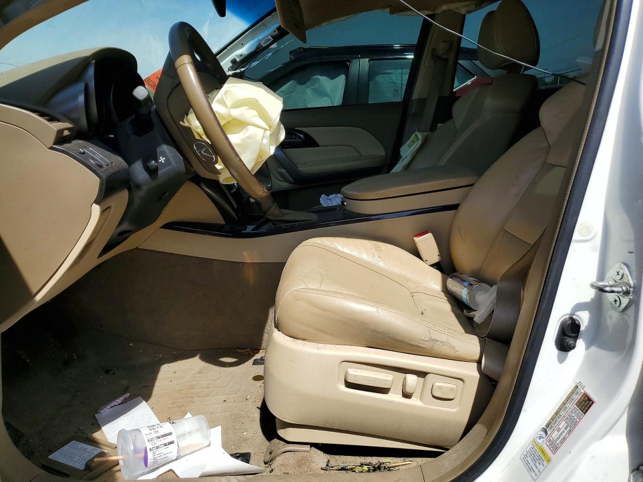 2008 Acura Mdx White vin: 2HNYD28208H531466