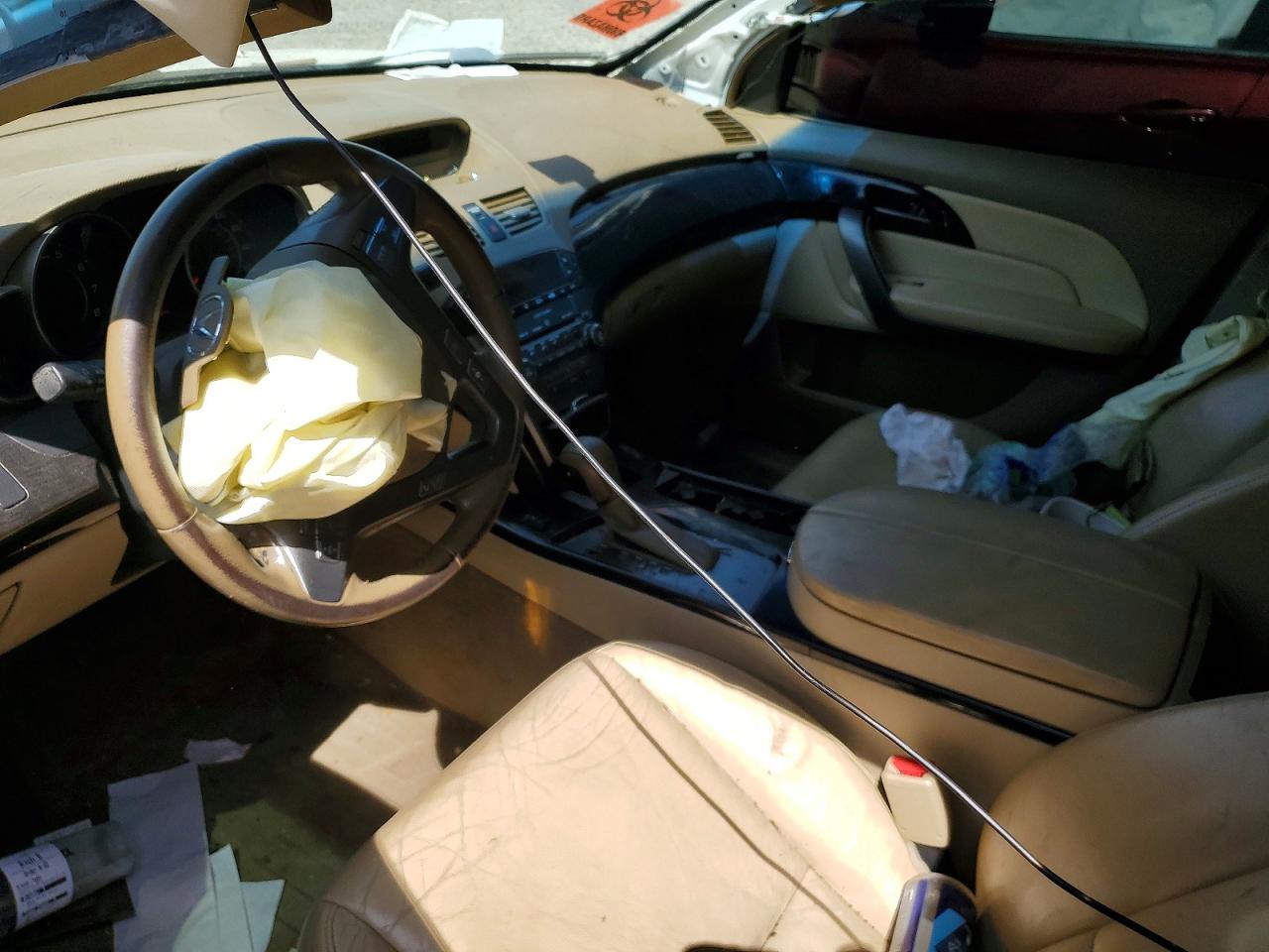 2008 Acura Mdx White vin: 2HNYD28208H531466