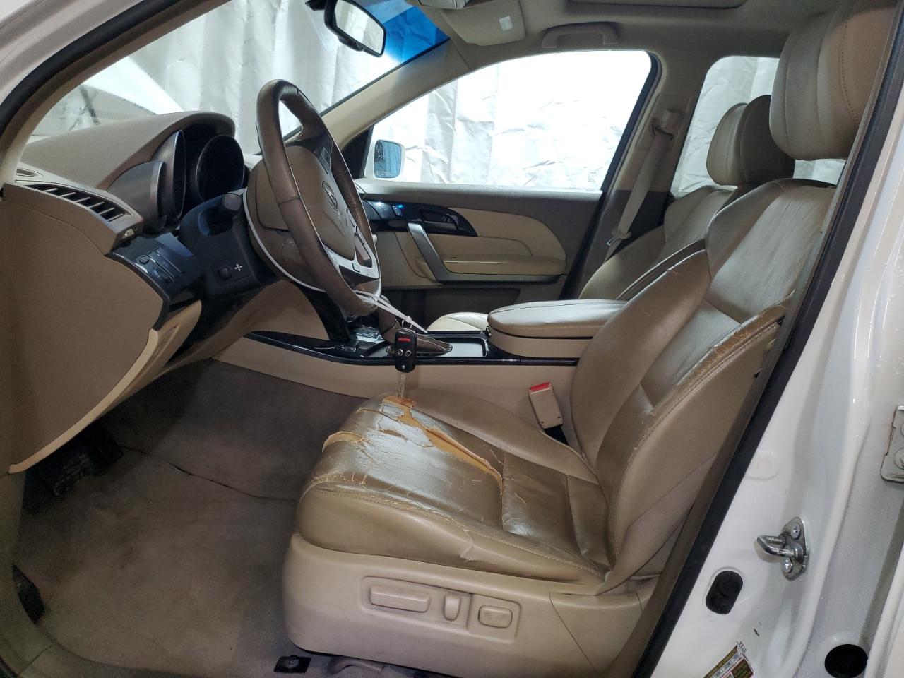 2008 Acura Mdx Белый vin: 2HNYD28208H550552