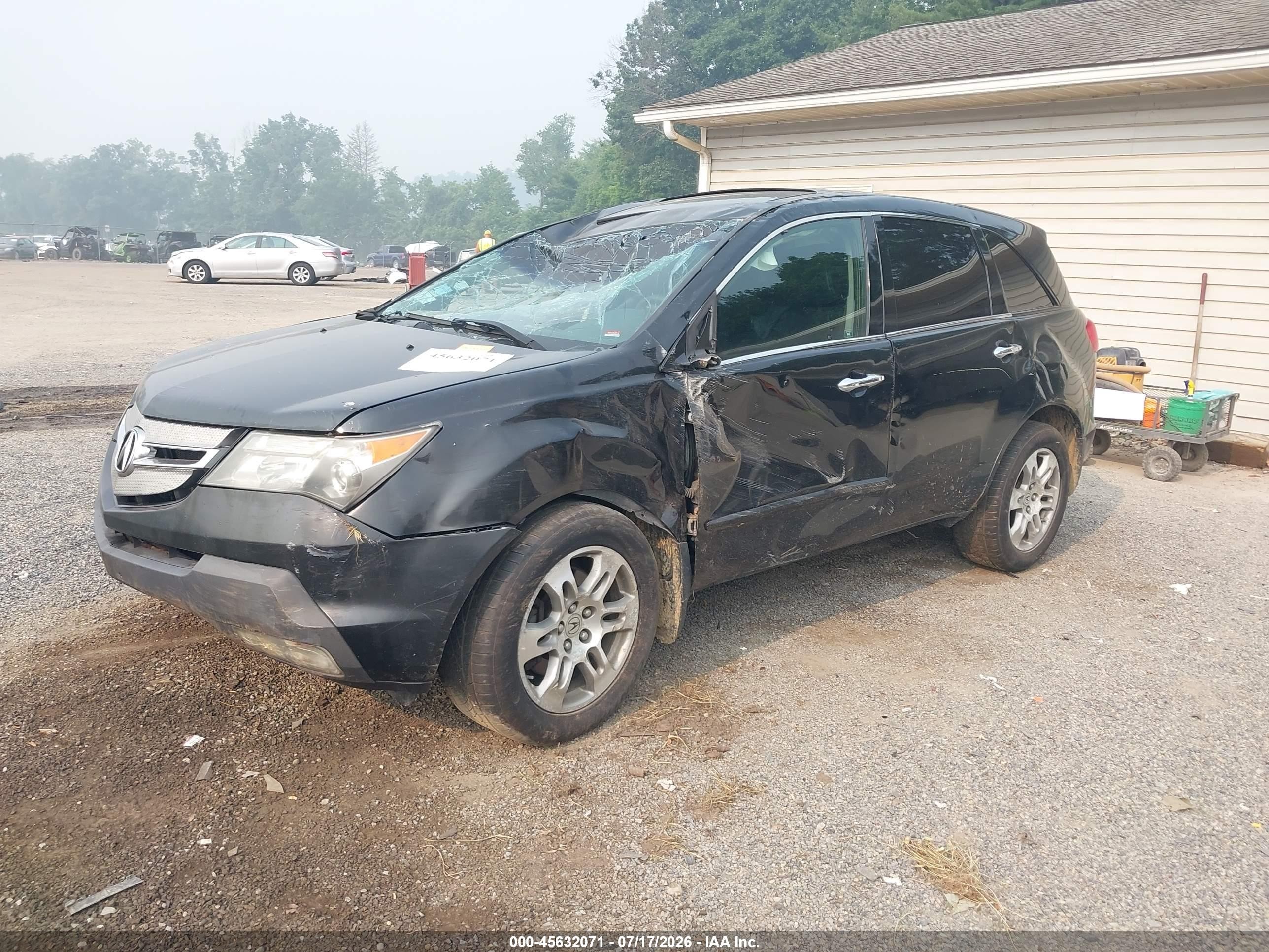 2008 Acura Mdx   Black vin: 2HNYD28208H557100