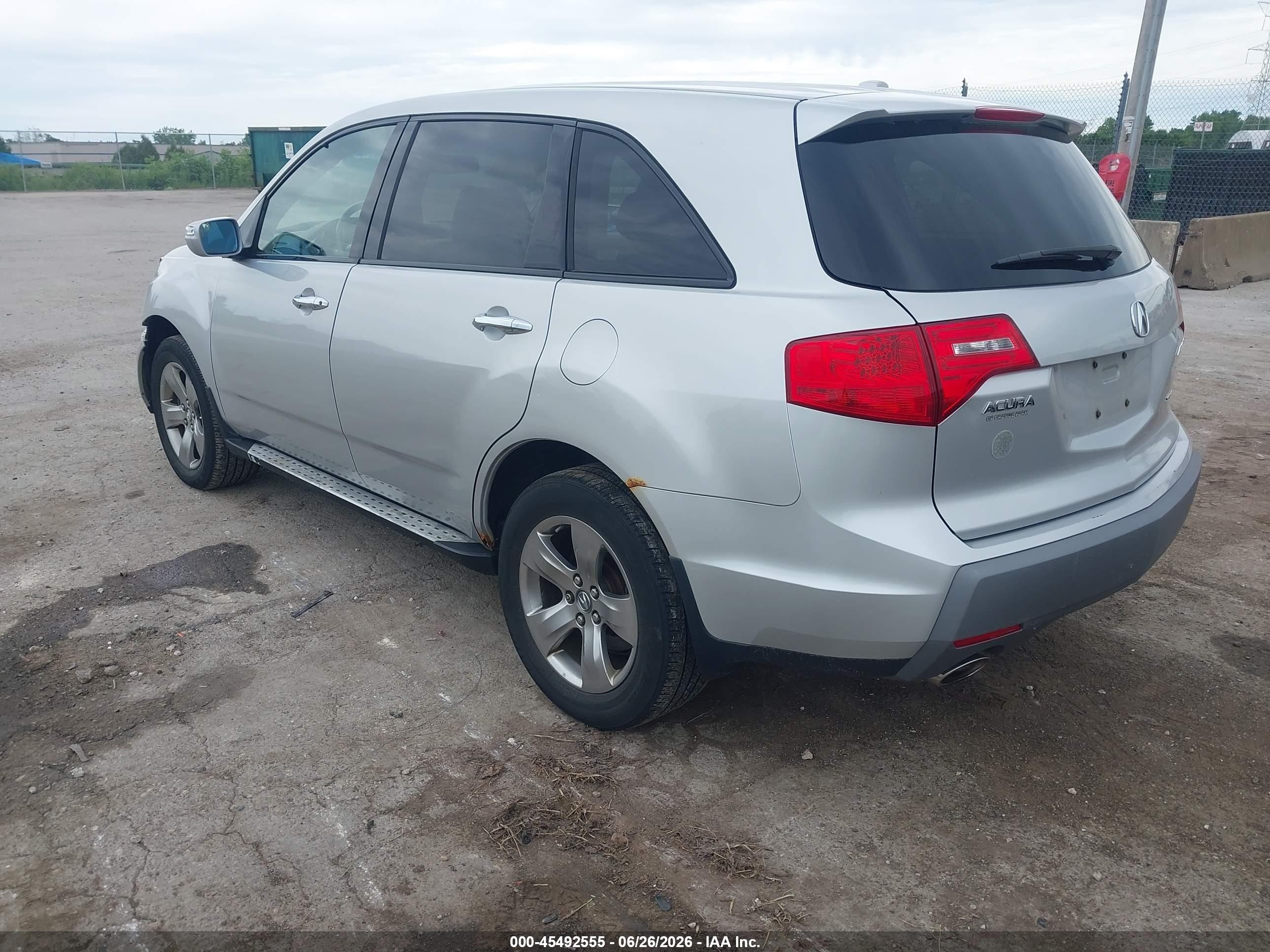 2009 Acura Mdx Silver vin: 2HNYD28209H529699