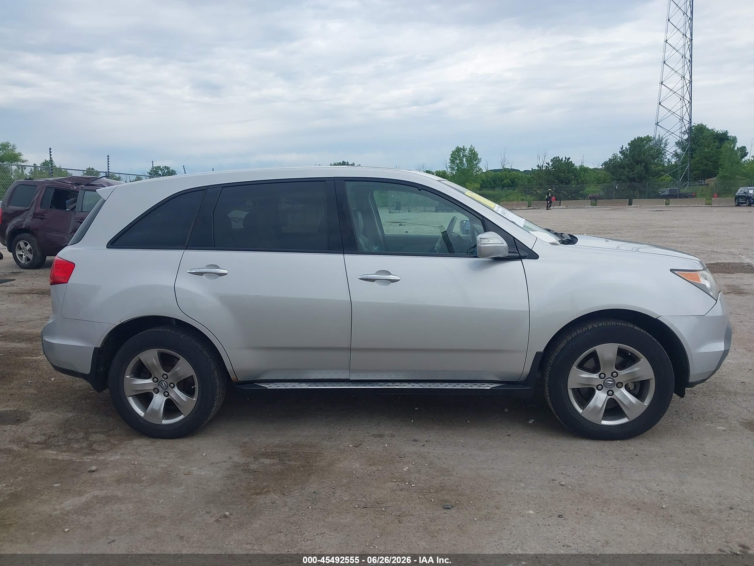 2009 Acura Mdx Silver vin: 2HNYD28209H529699
