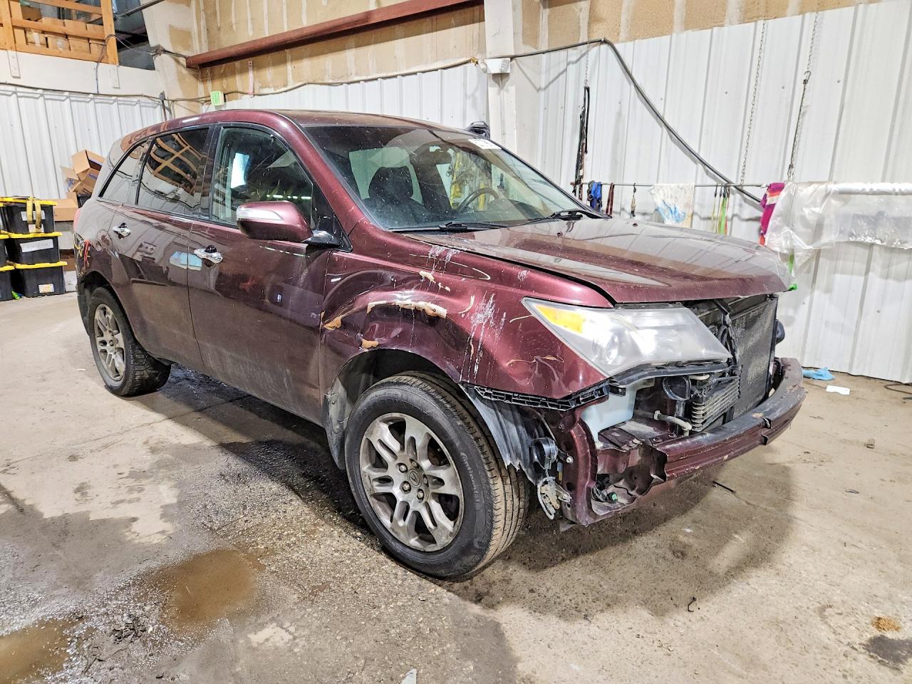 2007 Acura Mdx Maroon vin: 2HNYD28217H511631
