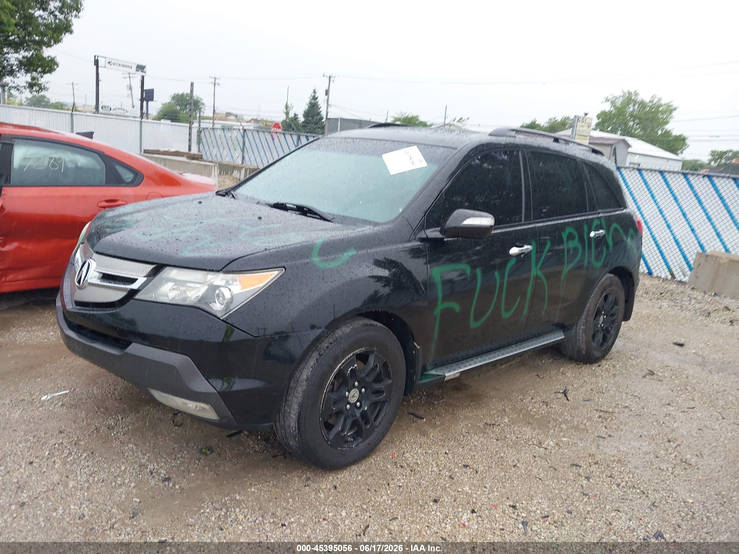 2007 Acura Mdx   Black vin: 2HNYD28217H517817