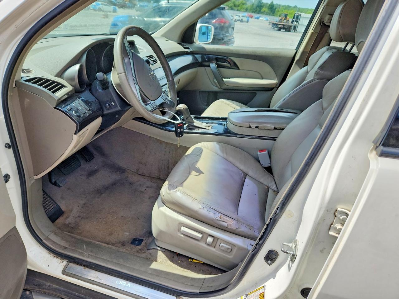 2009 Acura Mdx Белый vin: 2HNYD28219H518100