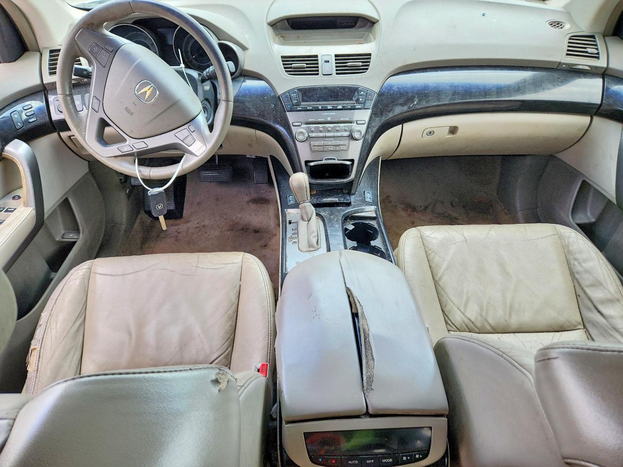 2009 Acura Mdx Белый vin: 2HNYD28219H518100