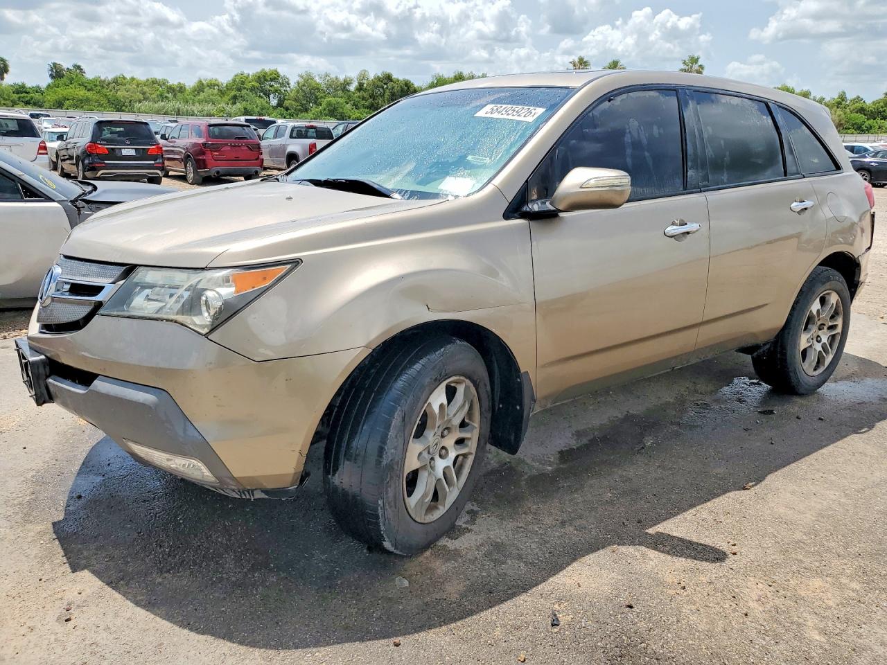 2007 Acura Mdx Gold vin: 2HNYD28227H506972