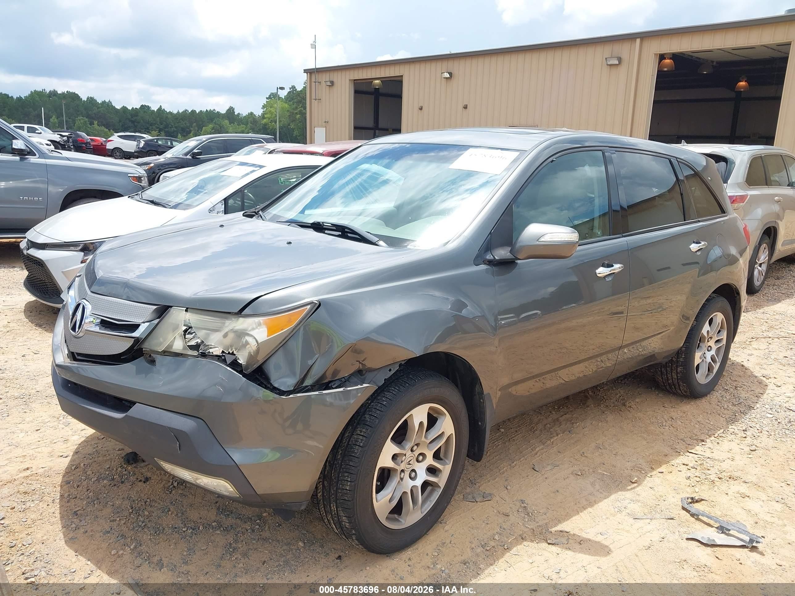 2007 Acura Mdx   Gray vin: 2HNYD28227H548882