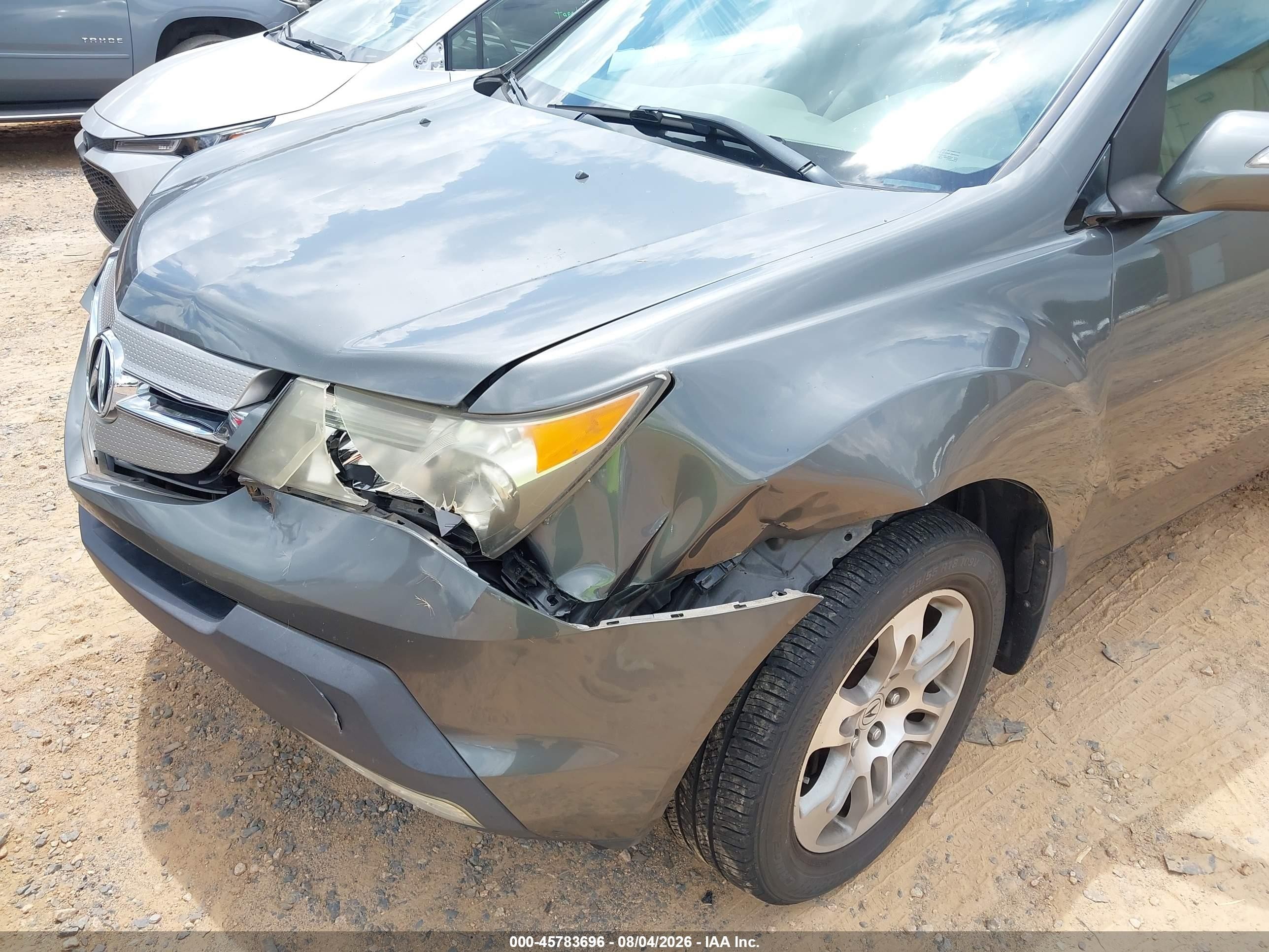 2007 Acura Mdx   Gray vin: 2HNYD28227H548882