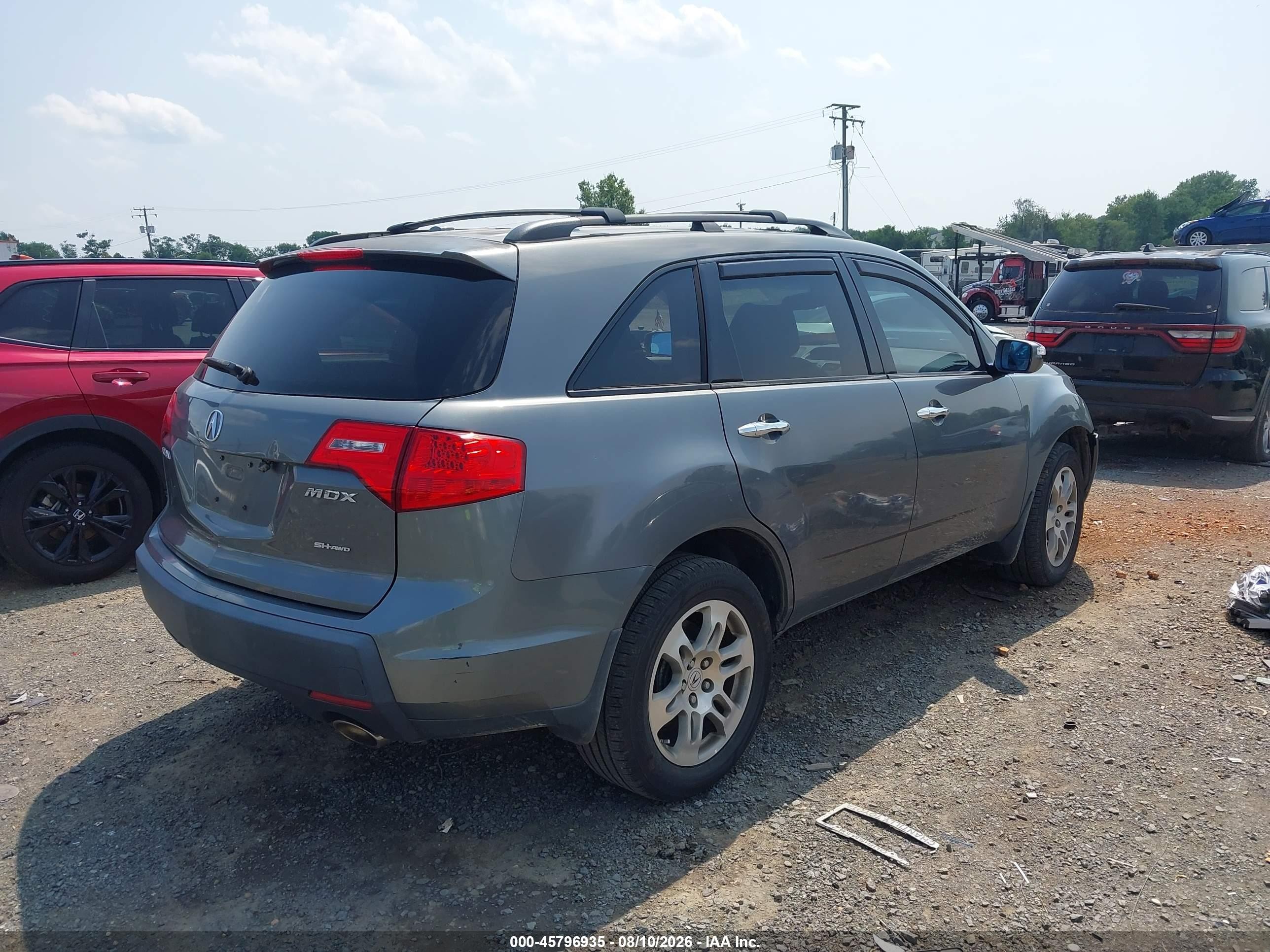 2009 Acura Mdx   Gray vin: 2HNYD28229H516033