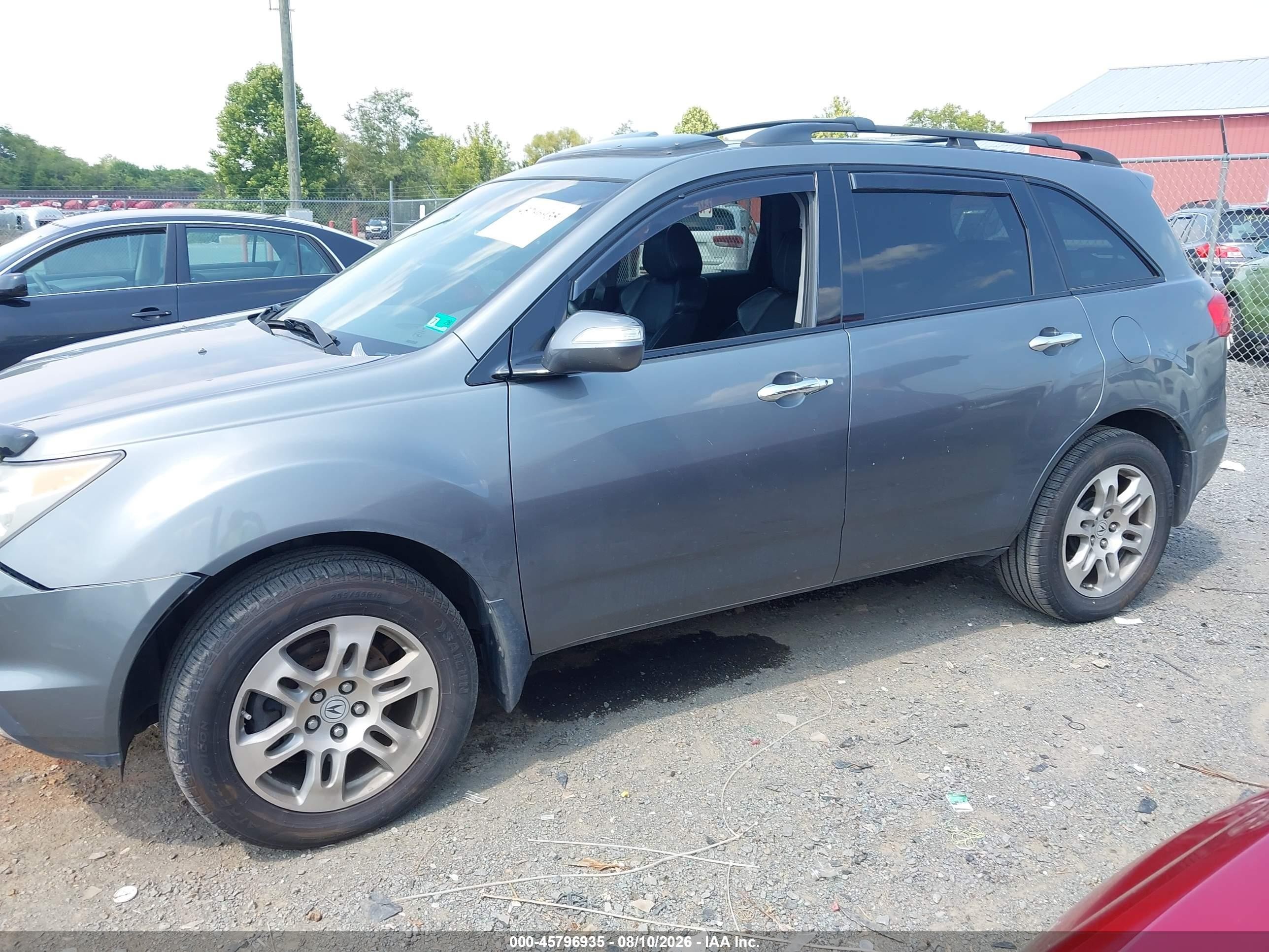 2009 Acura Mdx   Gray vin: 2HNYD28229H516033