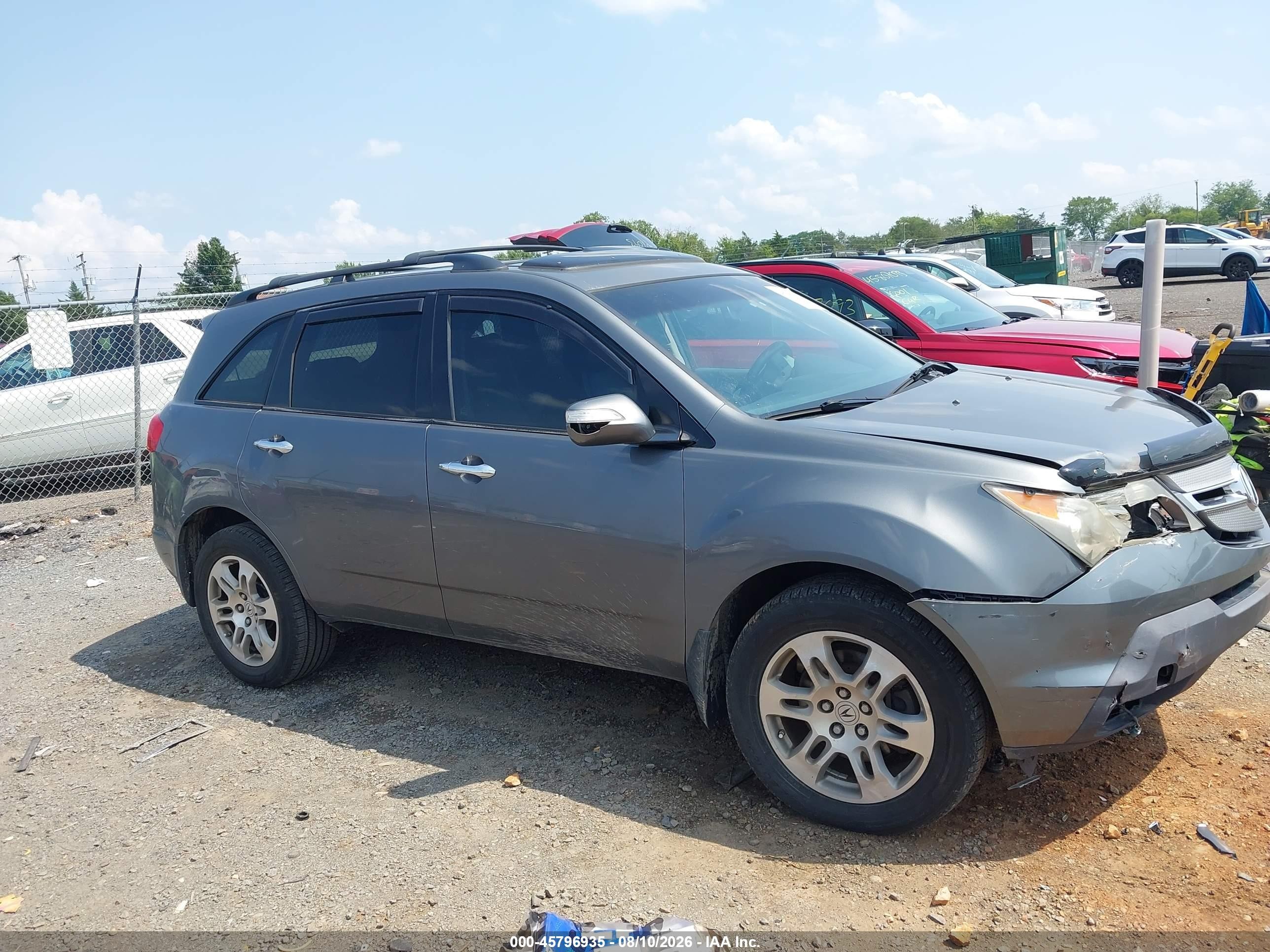 2009 Acura Mdx   Gray vin: 2HNYD28229H516033