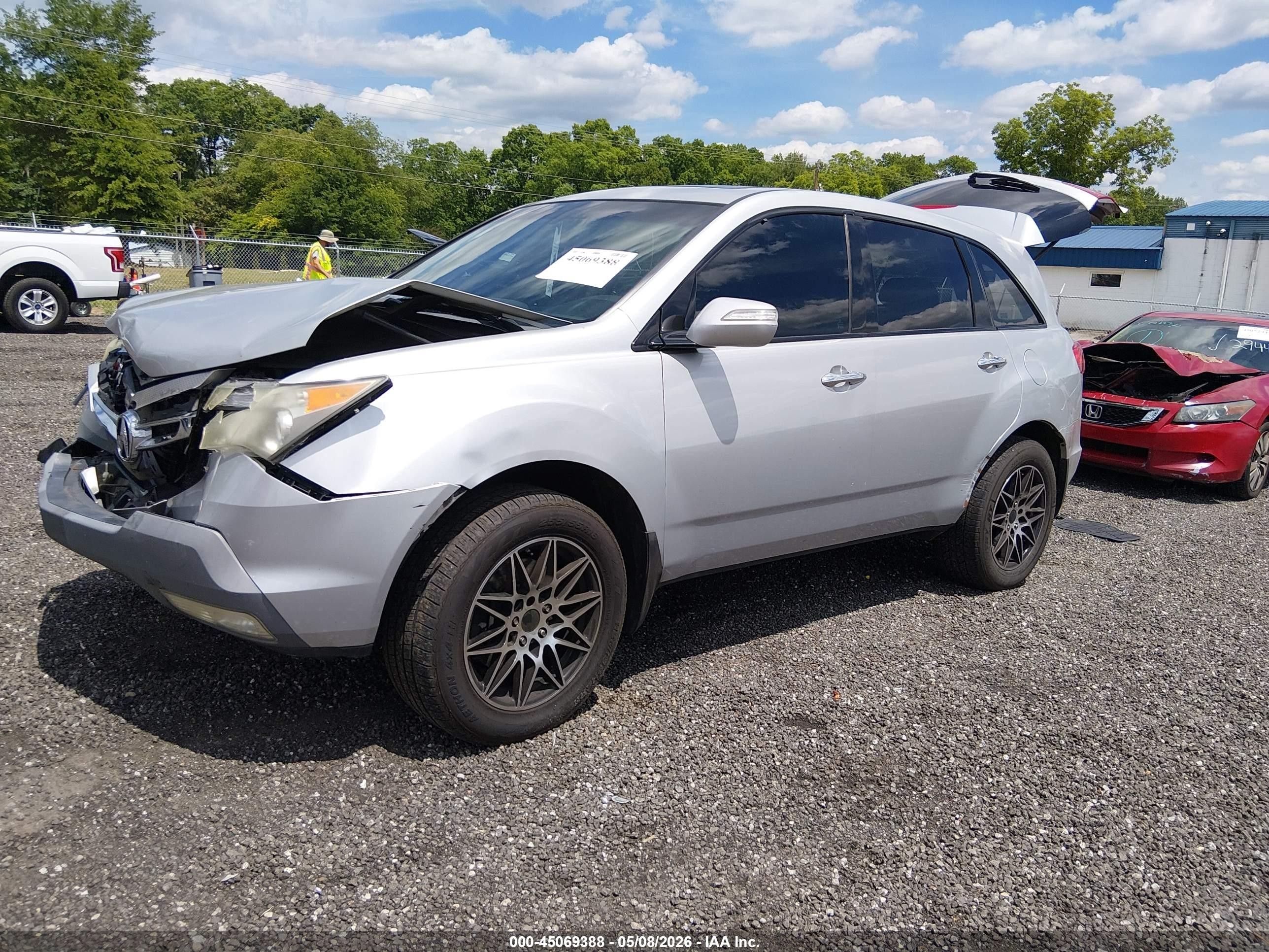 2009 Acura Mdx Silver vin: 2HNYD28229H523452