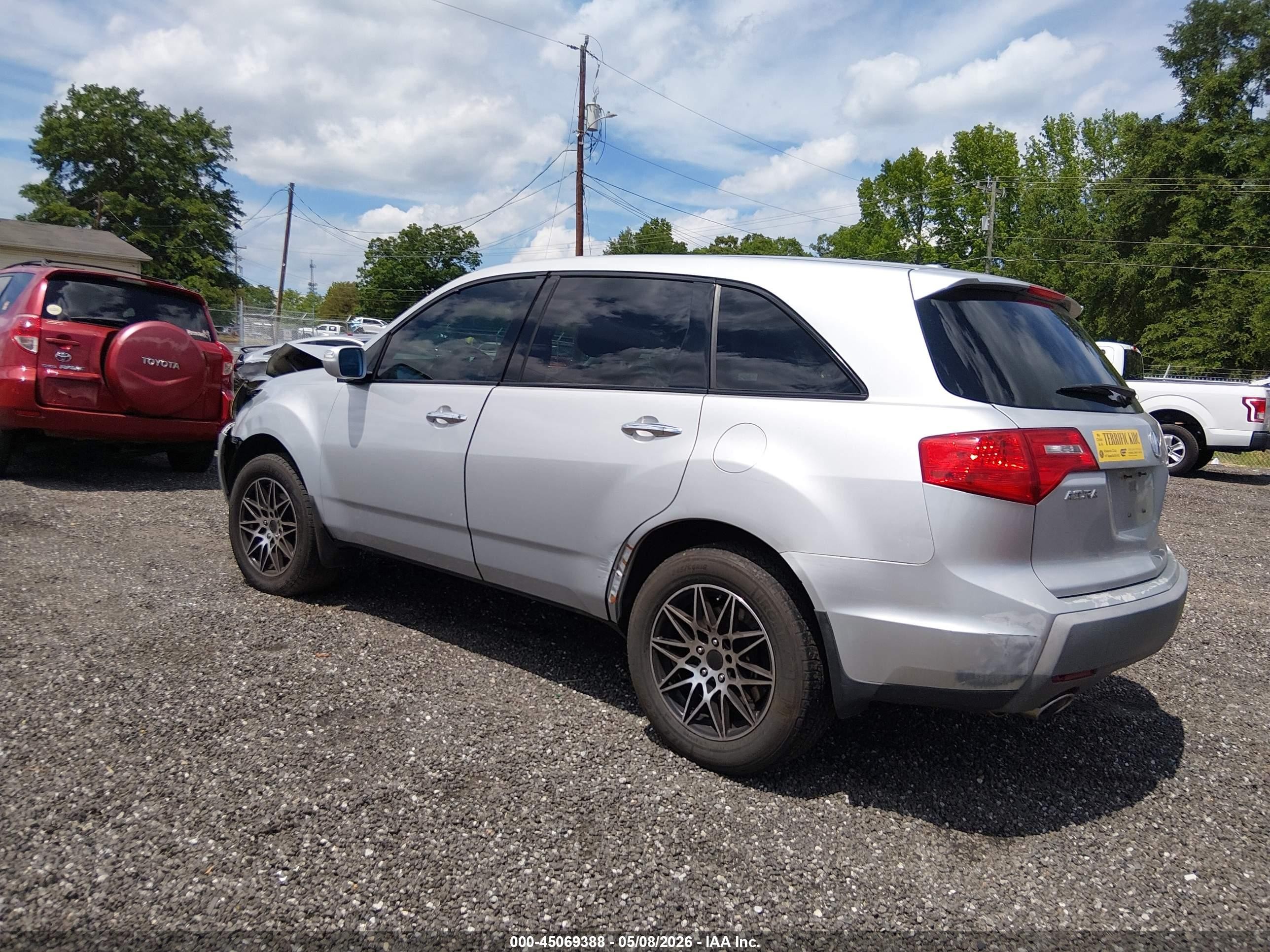 2009 Acura Mdx Silver vin: 2HNYD28229H523452