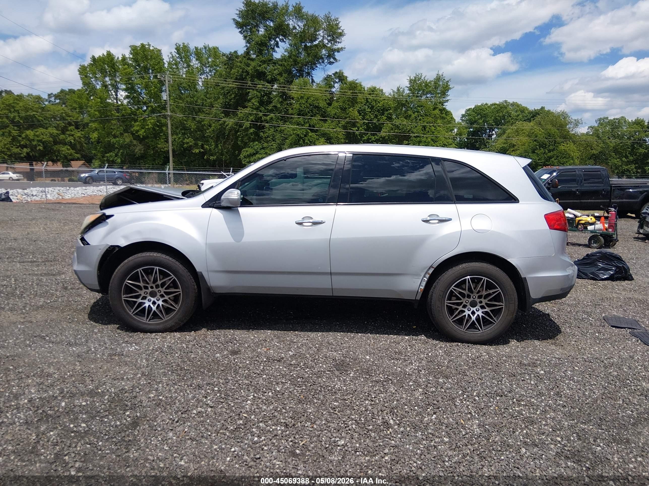 2009 Acura Mdx Silver vin: 2HNYD28229H523452