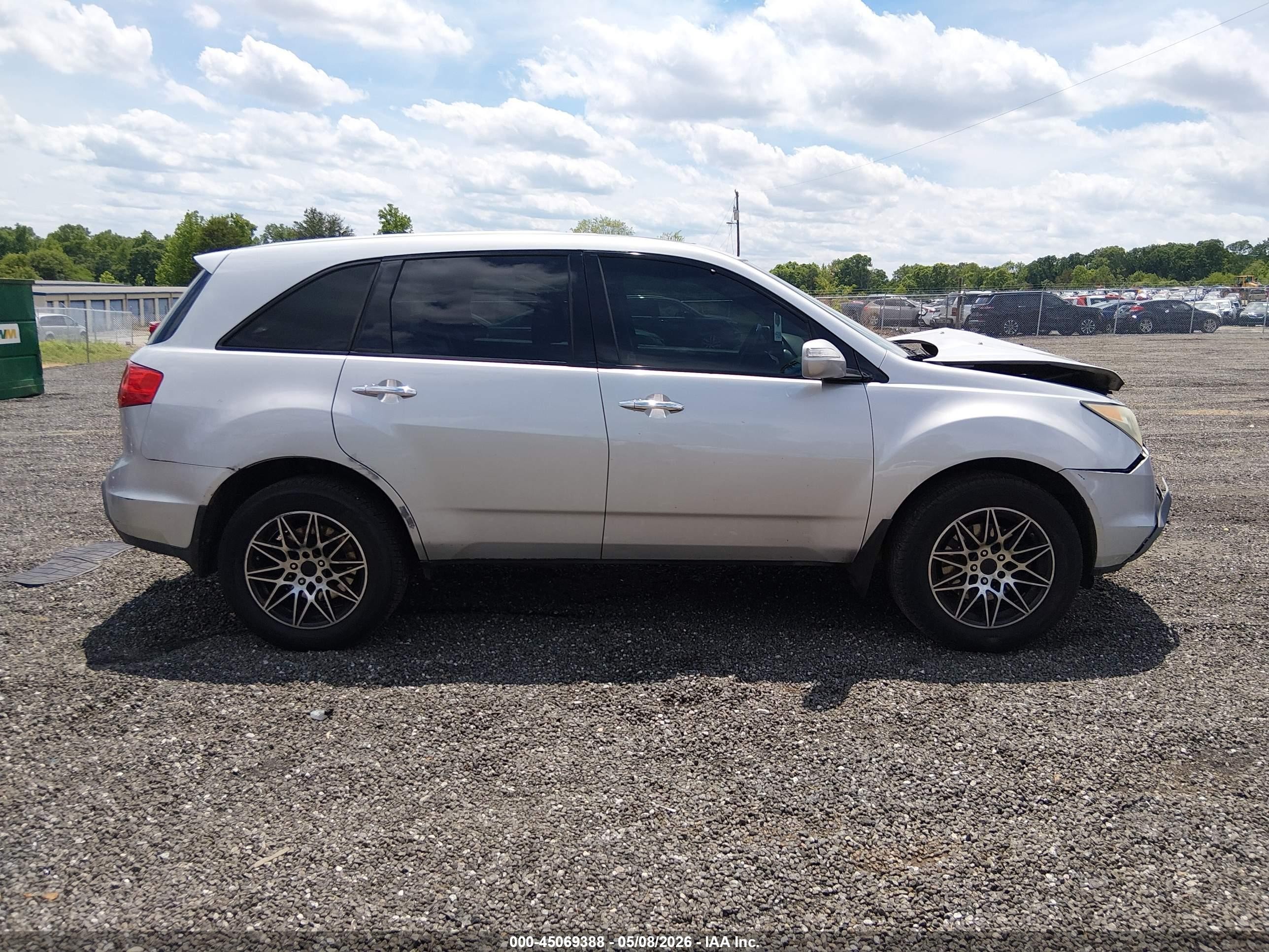2009 Acura Mdx Silver vin: 2HNYD28229H523452