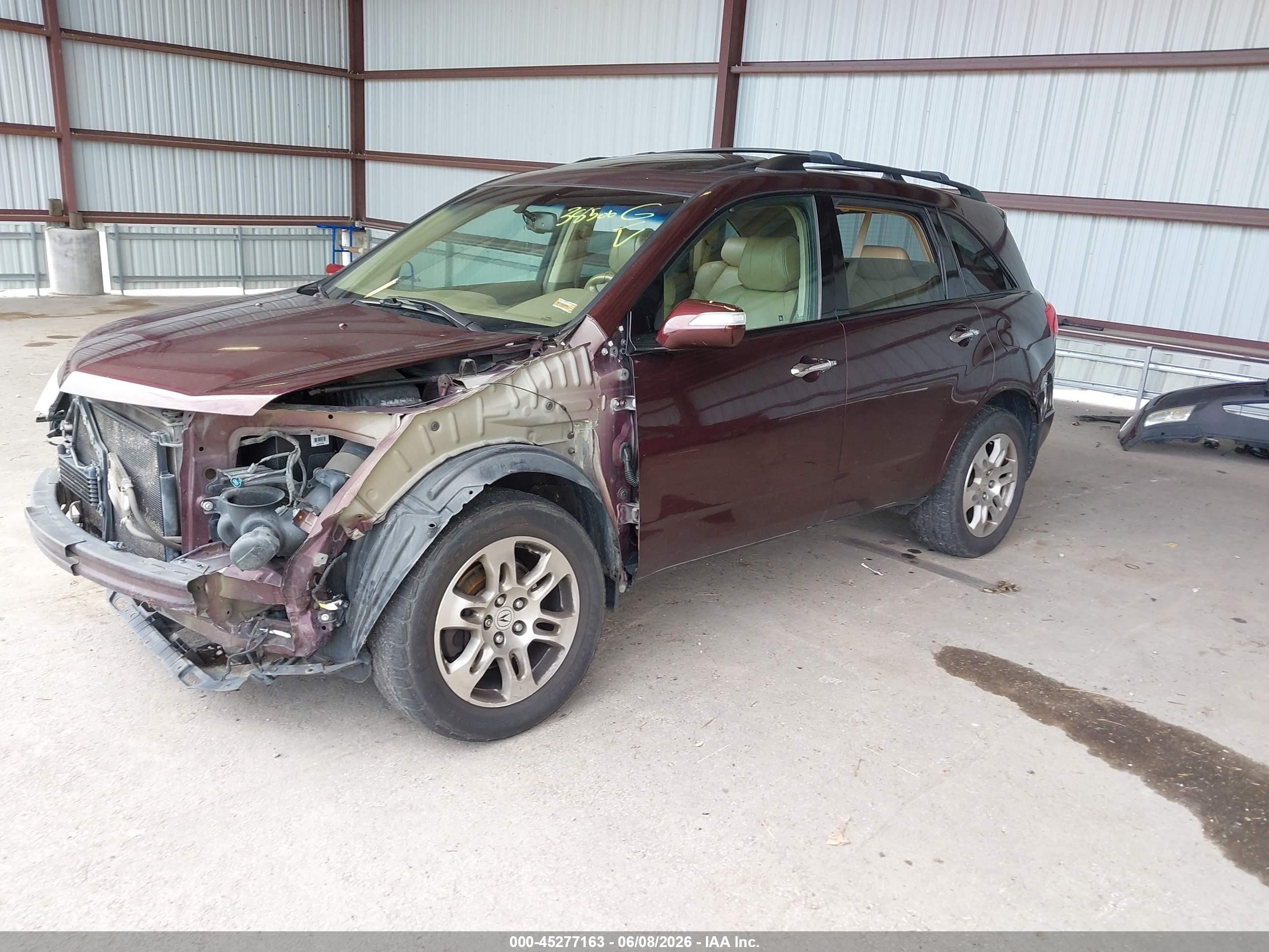 2009 Acura Mdx Burgundy vin: 2HNYD28229H524617