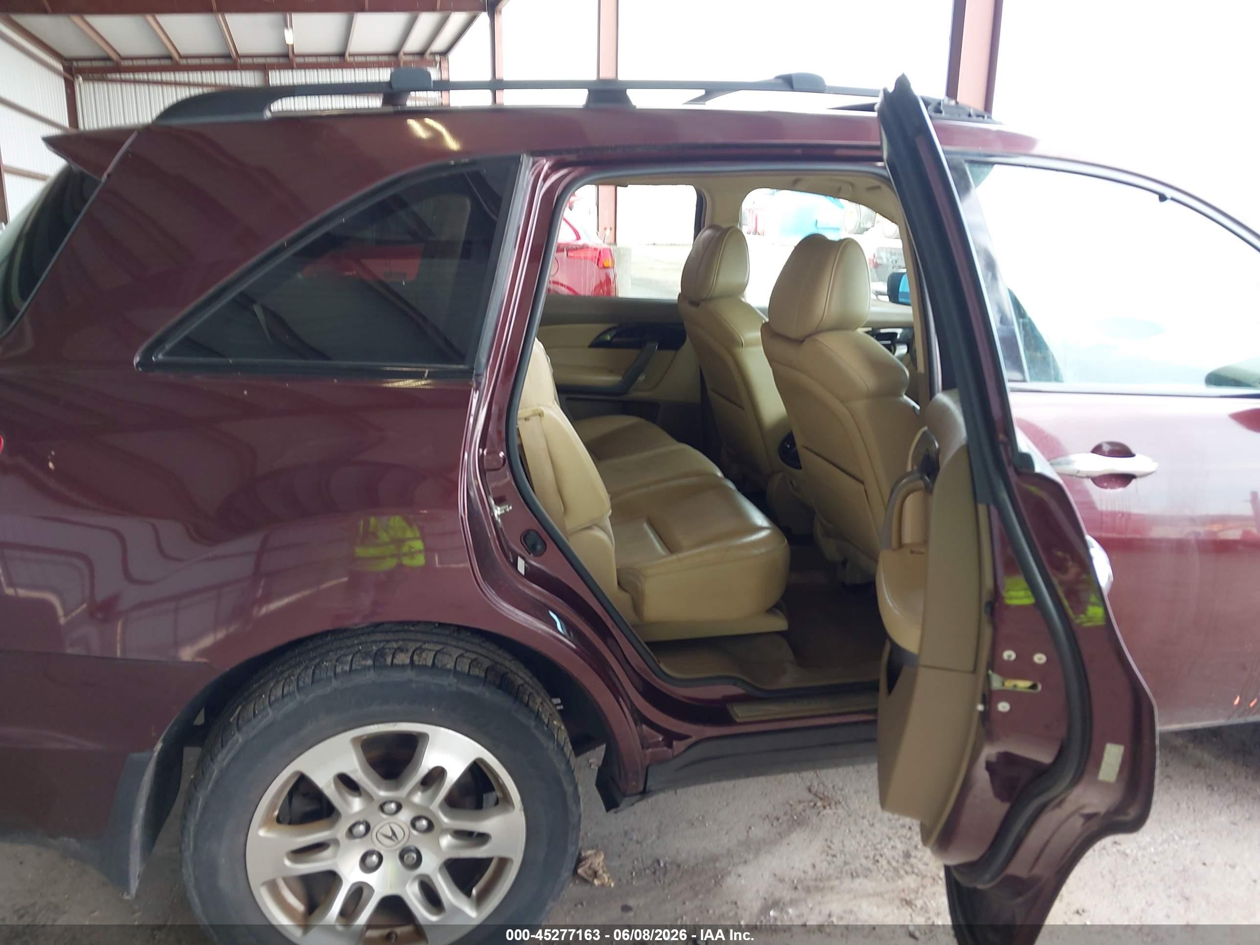 2009 Acura Mdx Burgundy vin: 2HNYD28229H524617