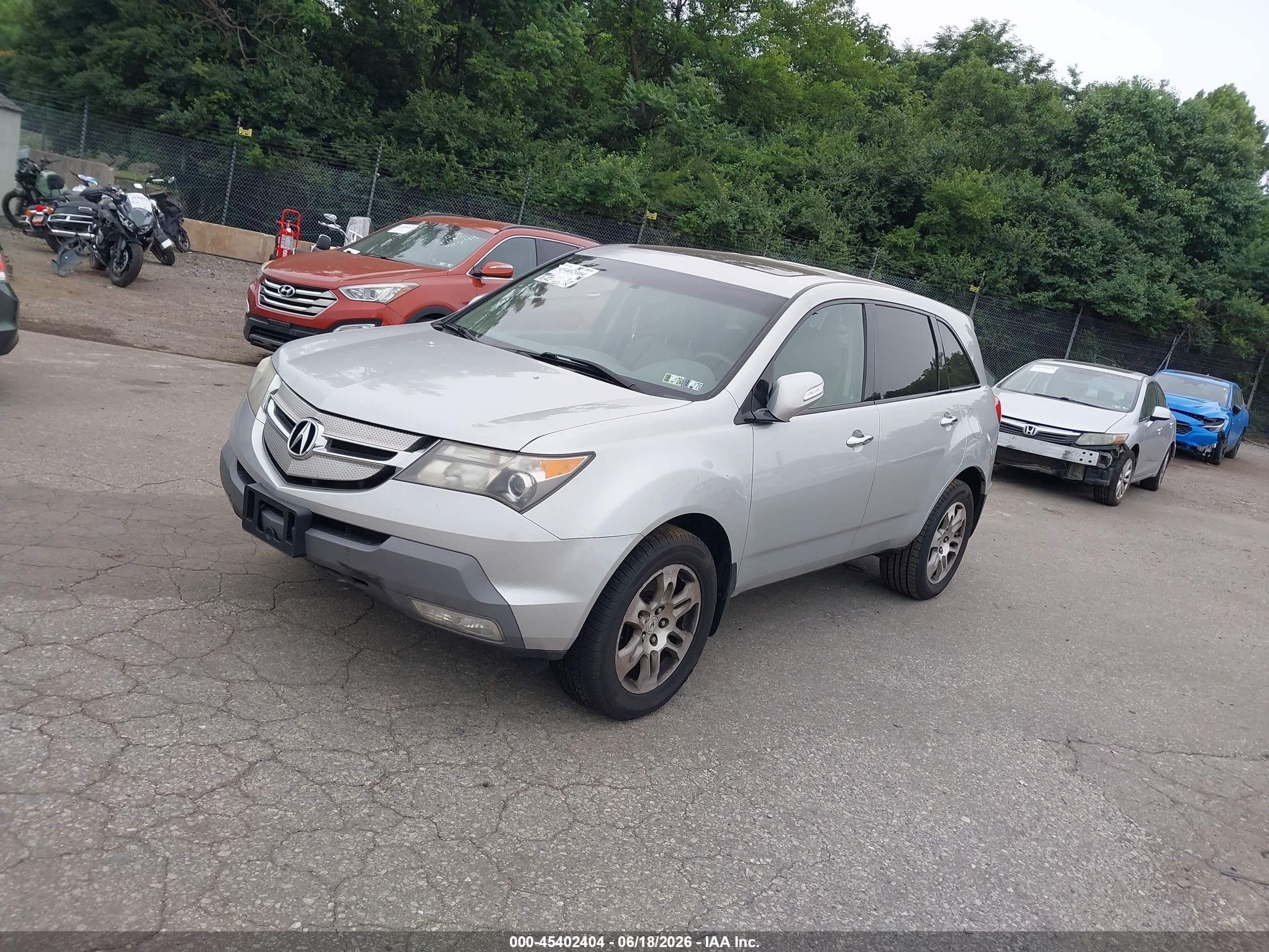 2009 Acura Mdx   Silver vin: 2HNYD28229H528117