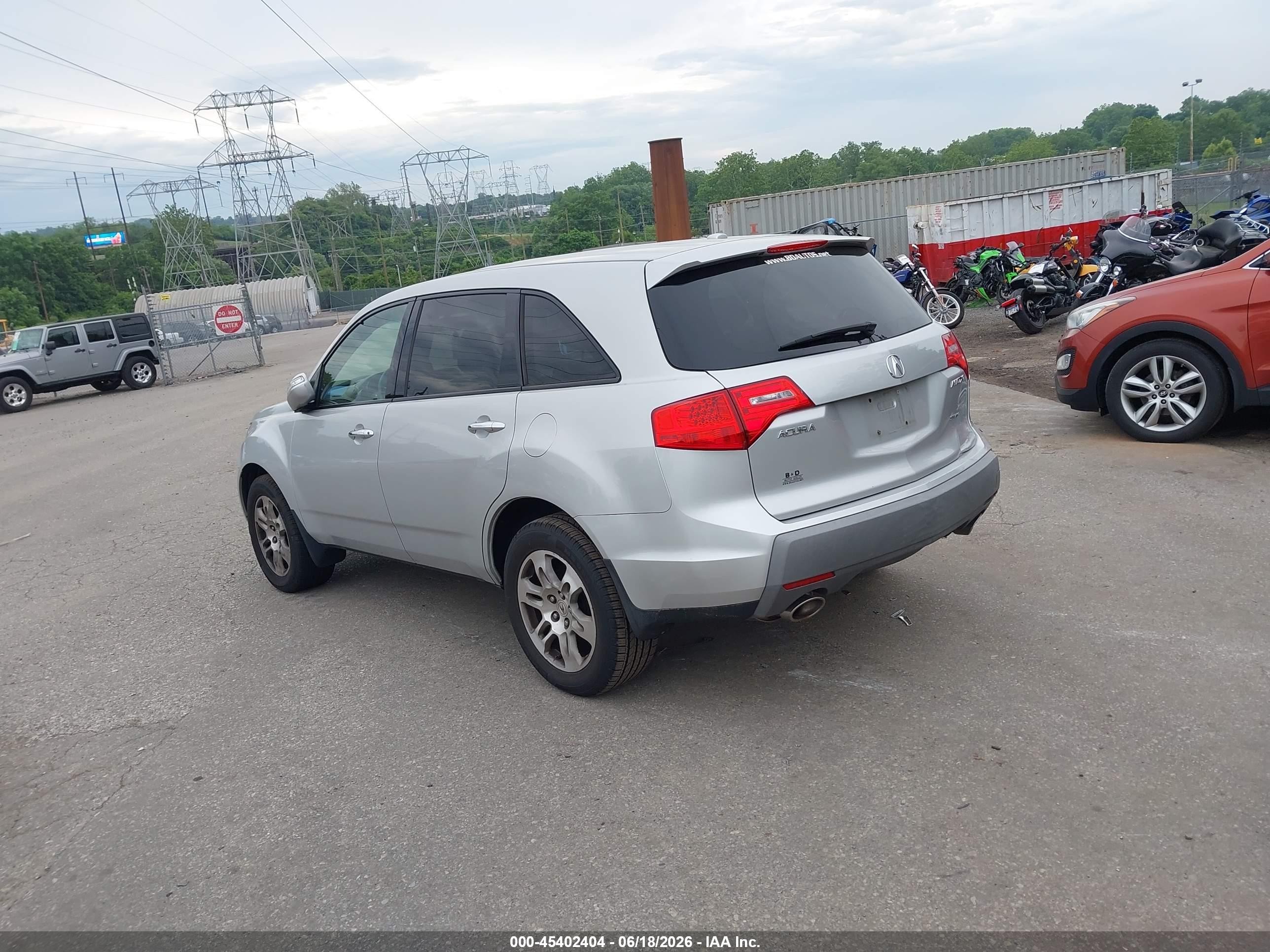 2009 Acura Mdx   Silver vin: 2HNYD28229H528117