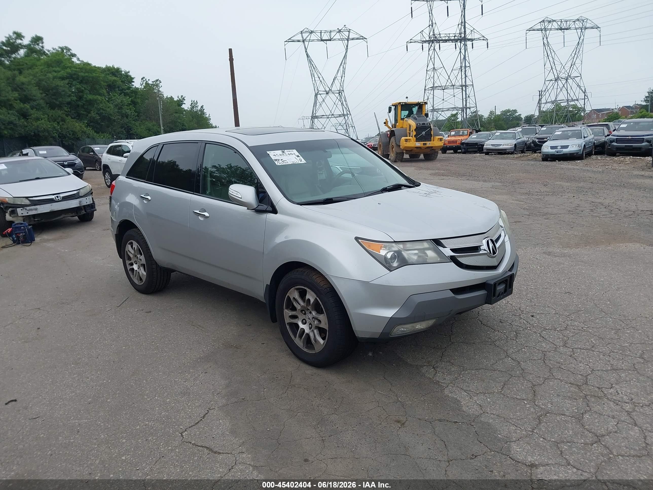 2009 Acura Mdx   Silver vin: 2HNYD28229H528117