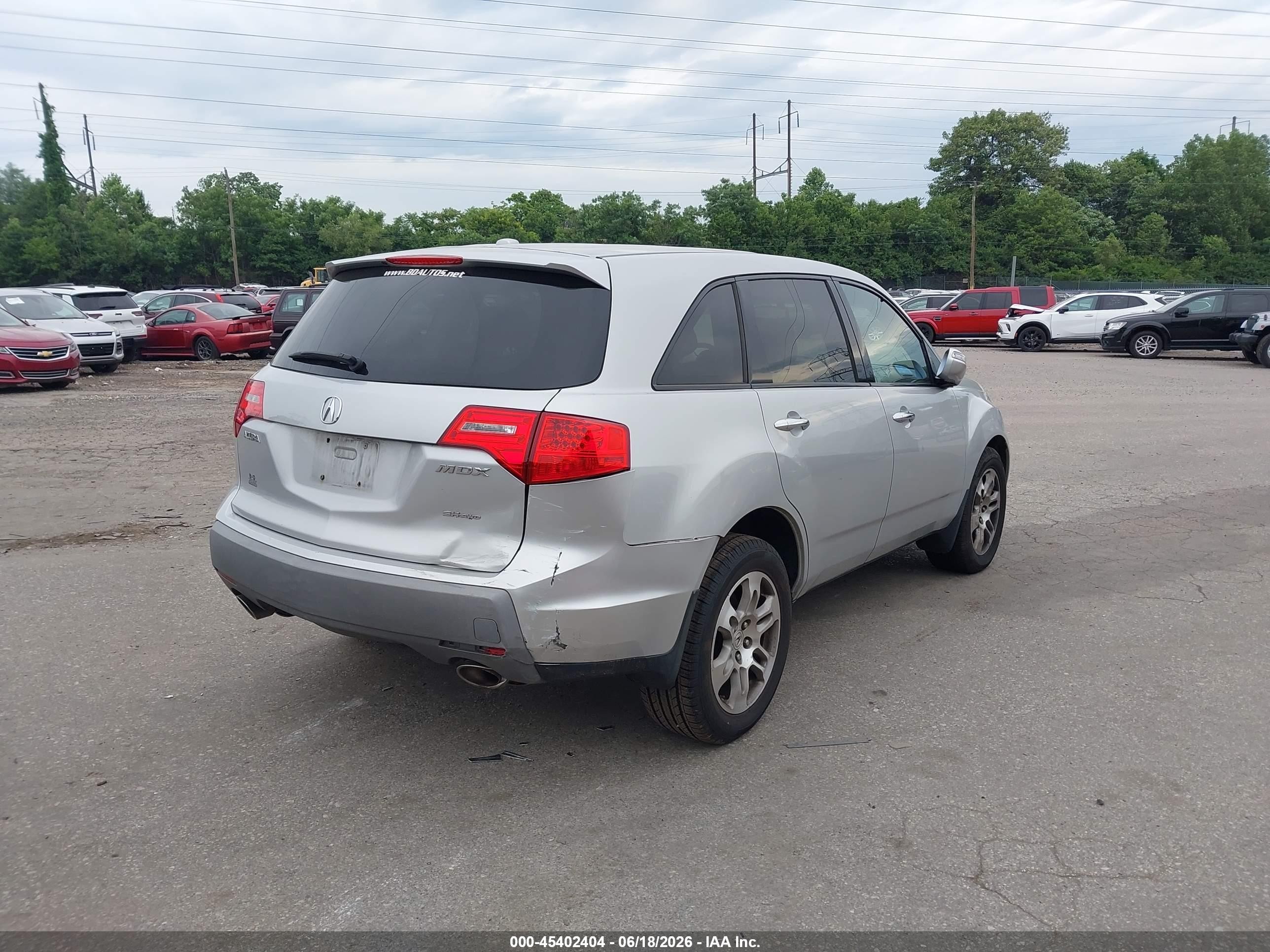 2009 Acura Mdx   Silver vin: 2HNYD28229H528117