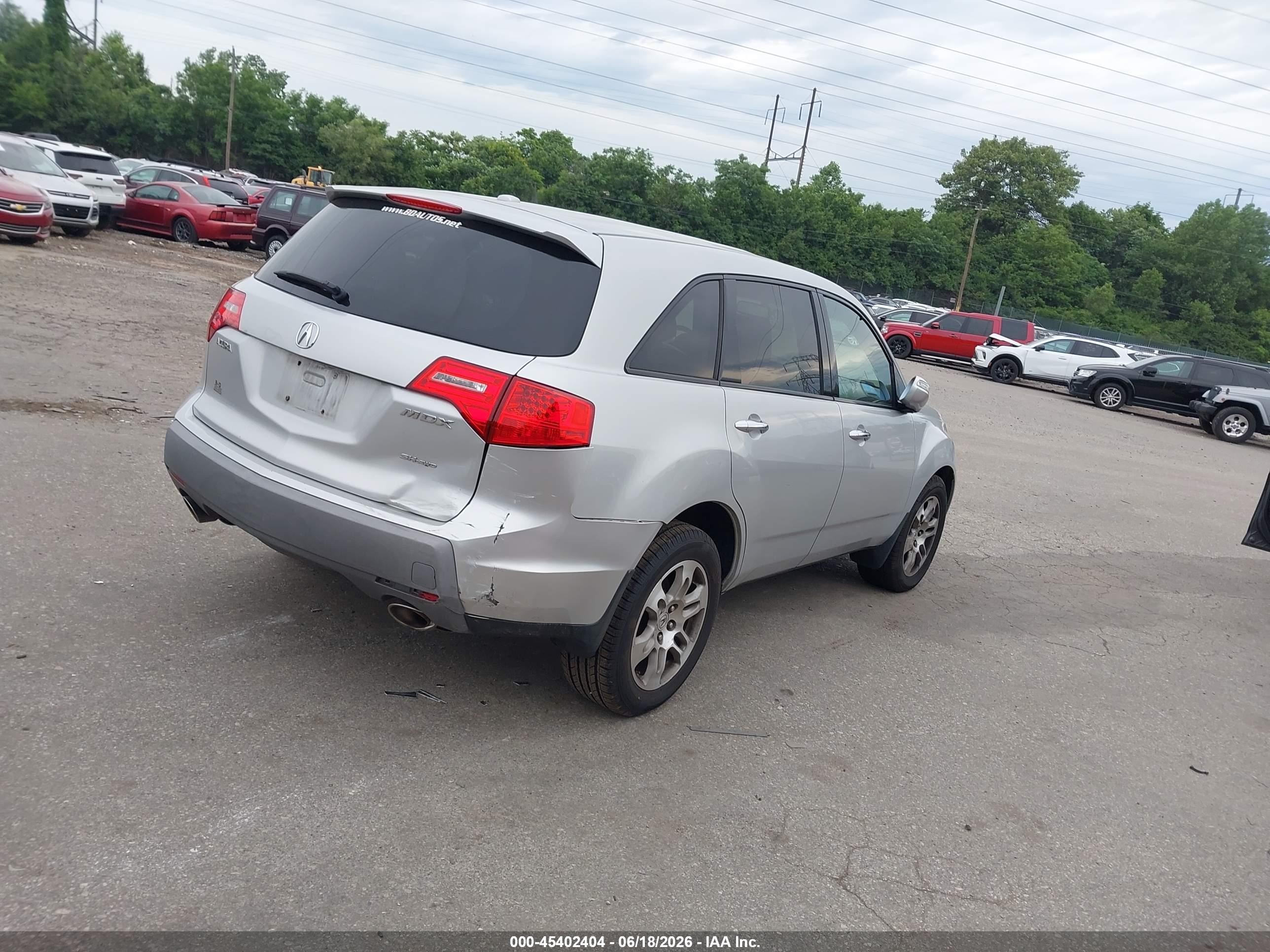 2009 Acura Mdx   Silver vin: 2HNYD28229H528117