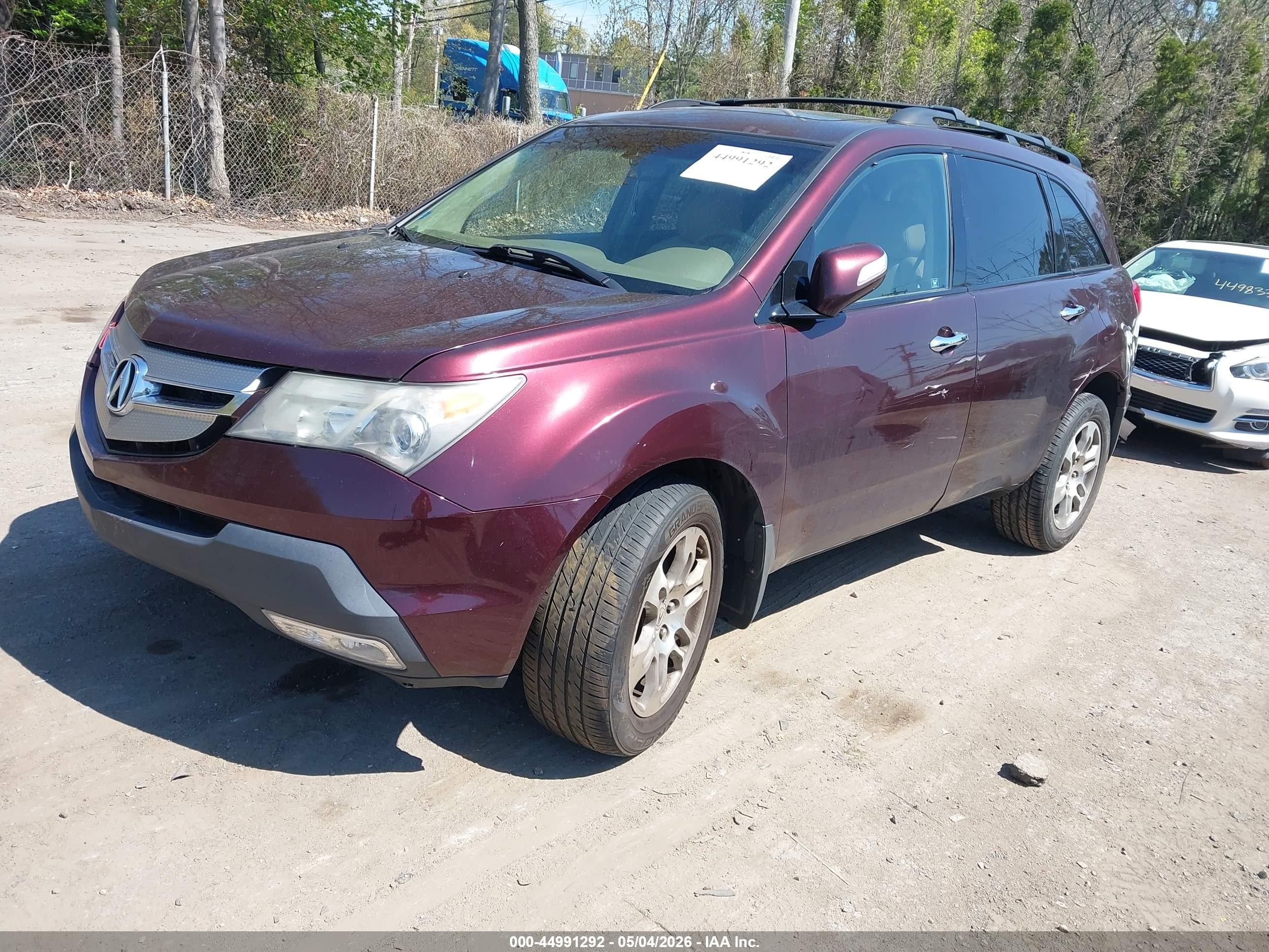 2008 Acura Mdx   Purple vin: 2HNYD28248H506148