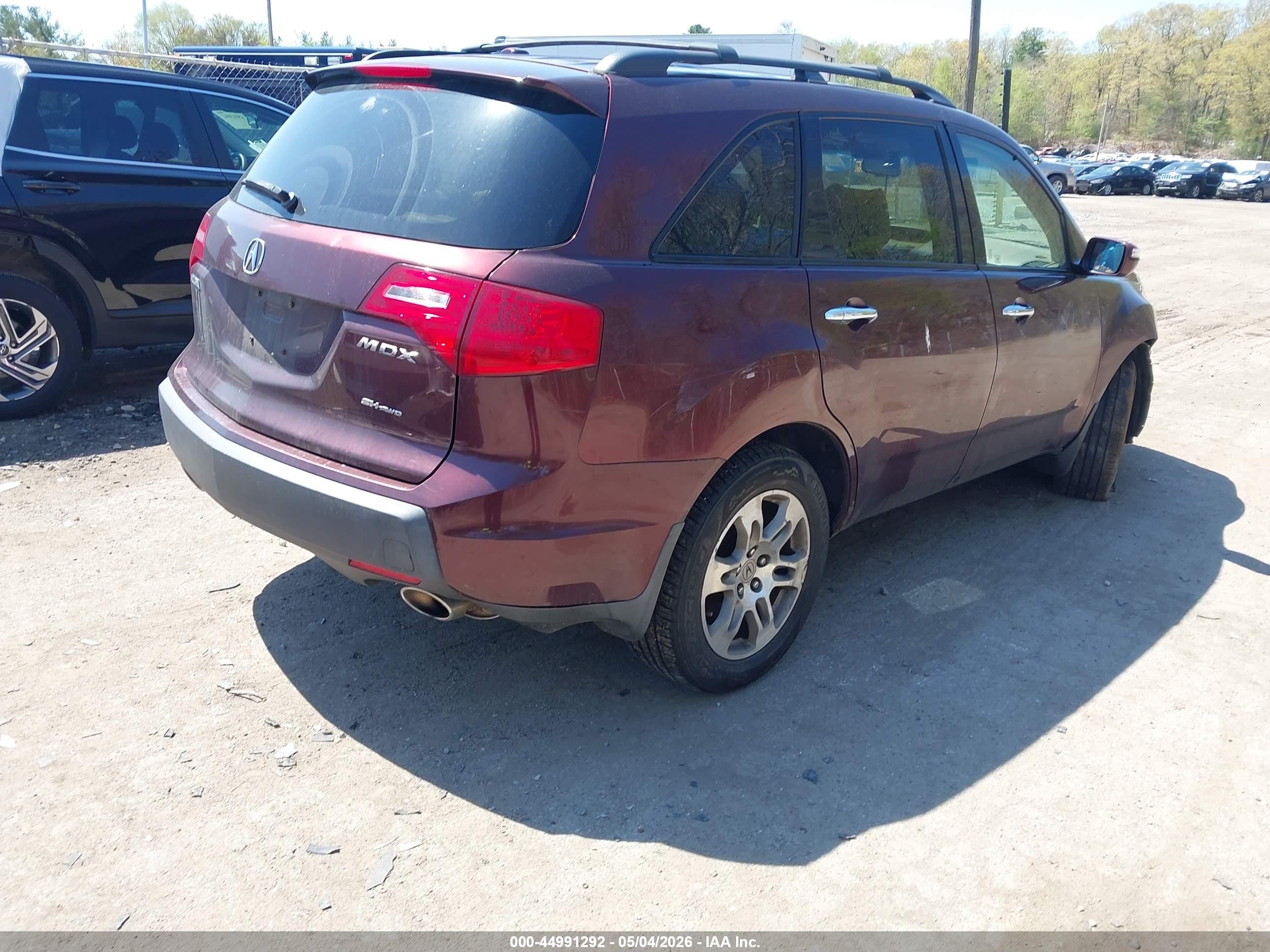 2008 Acura Mdx   Purple vin: 2HNYD28248H506148