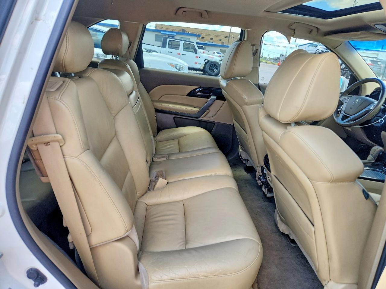 2008 Acura Mdx White vin: 2HNYD28248H536234