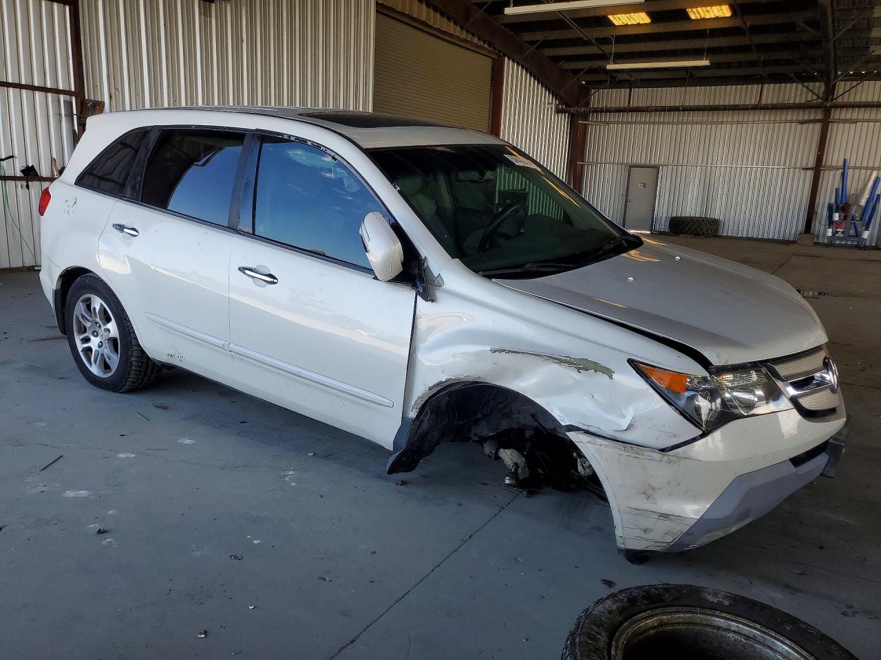 2009 Acura Mdx White vin: 2HNYD28249H514977