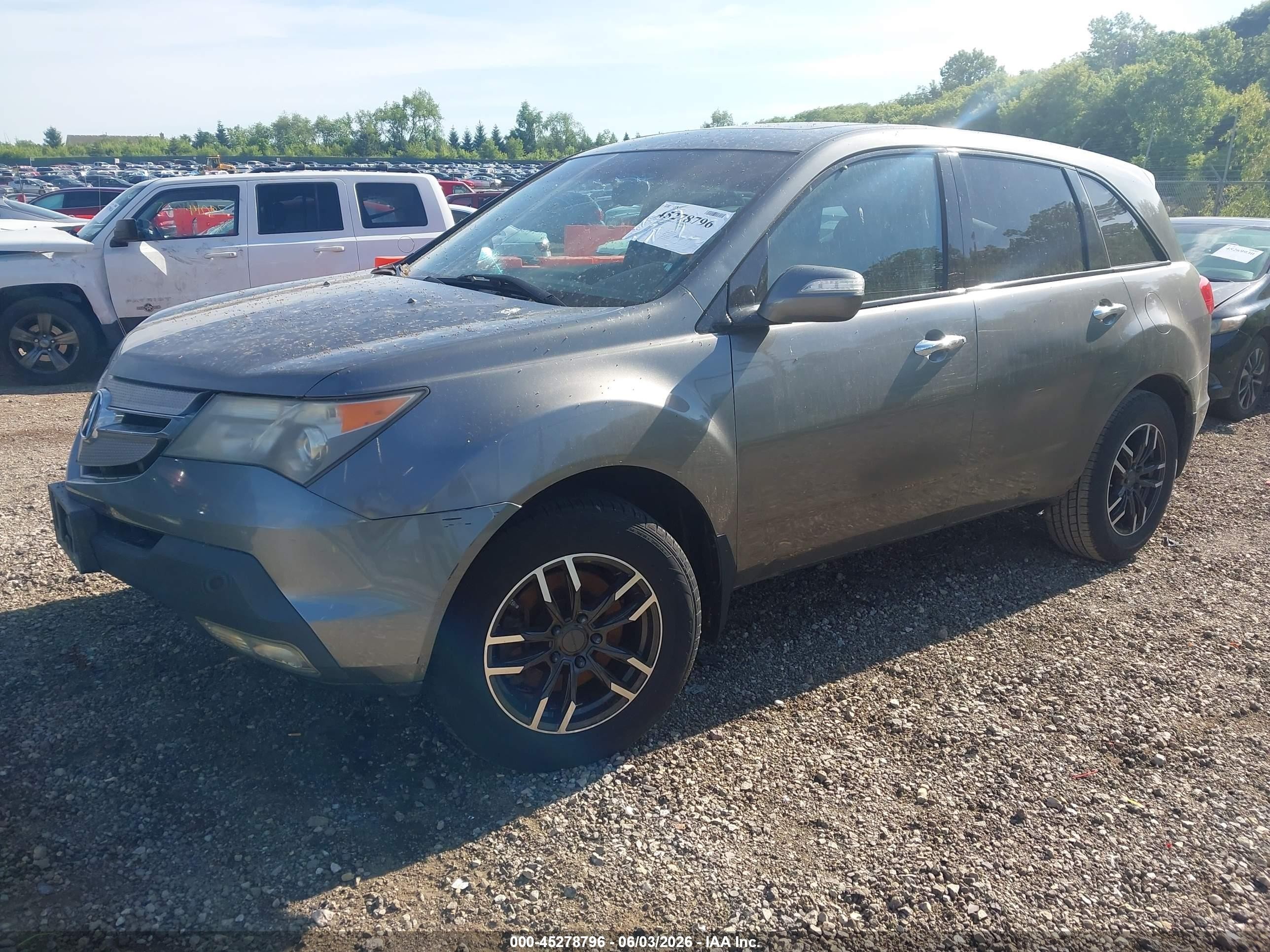 2008 Acura Mdx   Gray vin: 2HNYD28258H524464