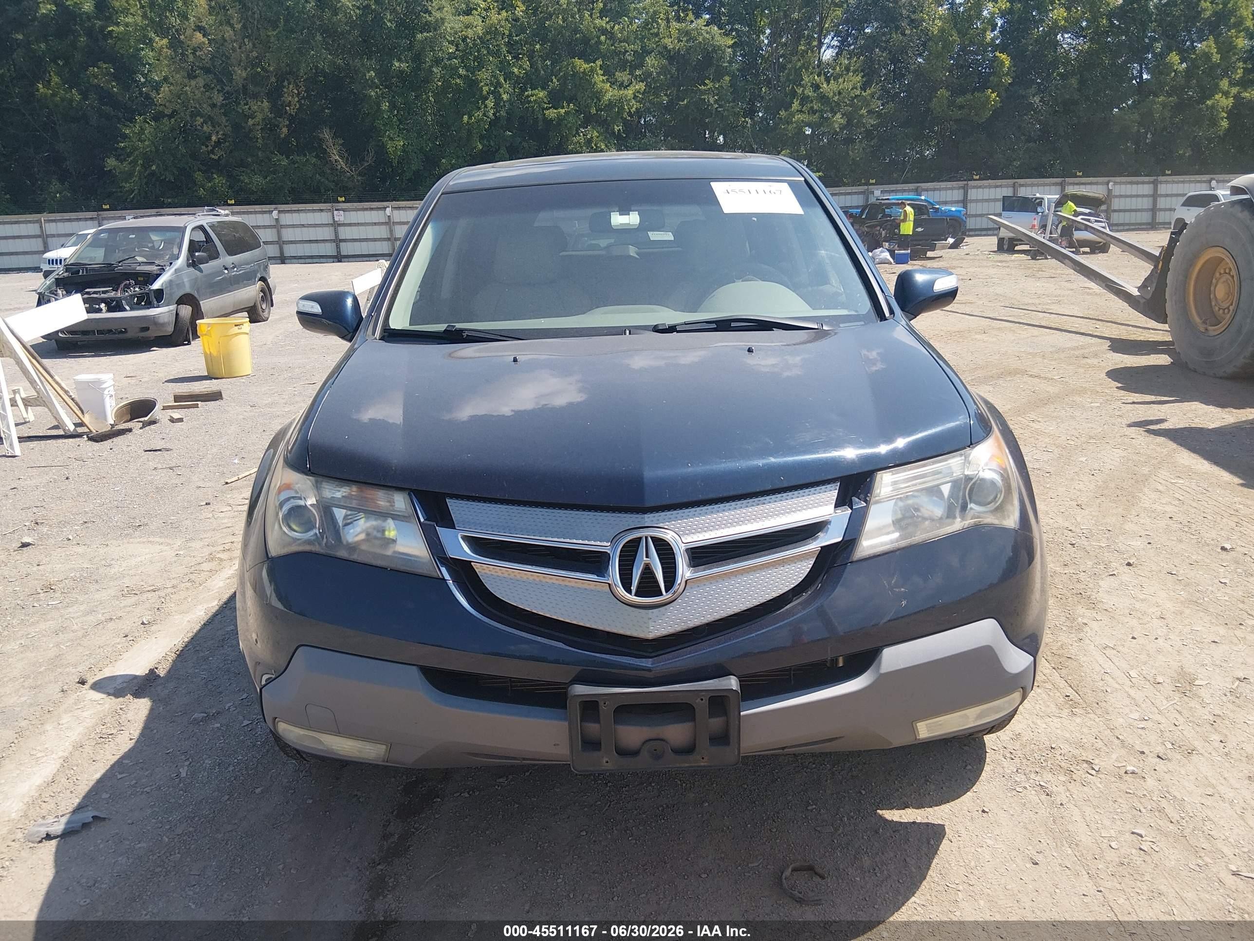 2009 Acura Mdx   Синий vin: 2HNYD28259H513594