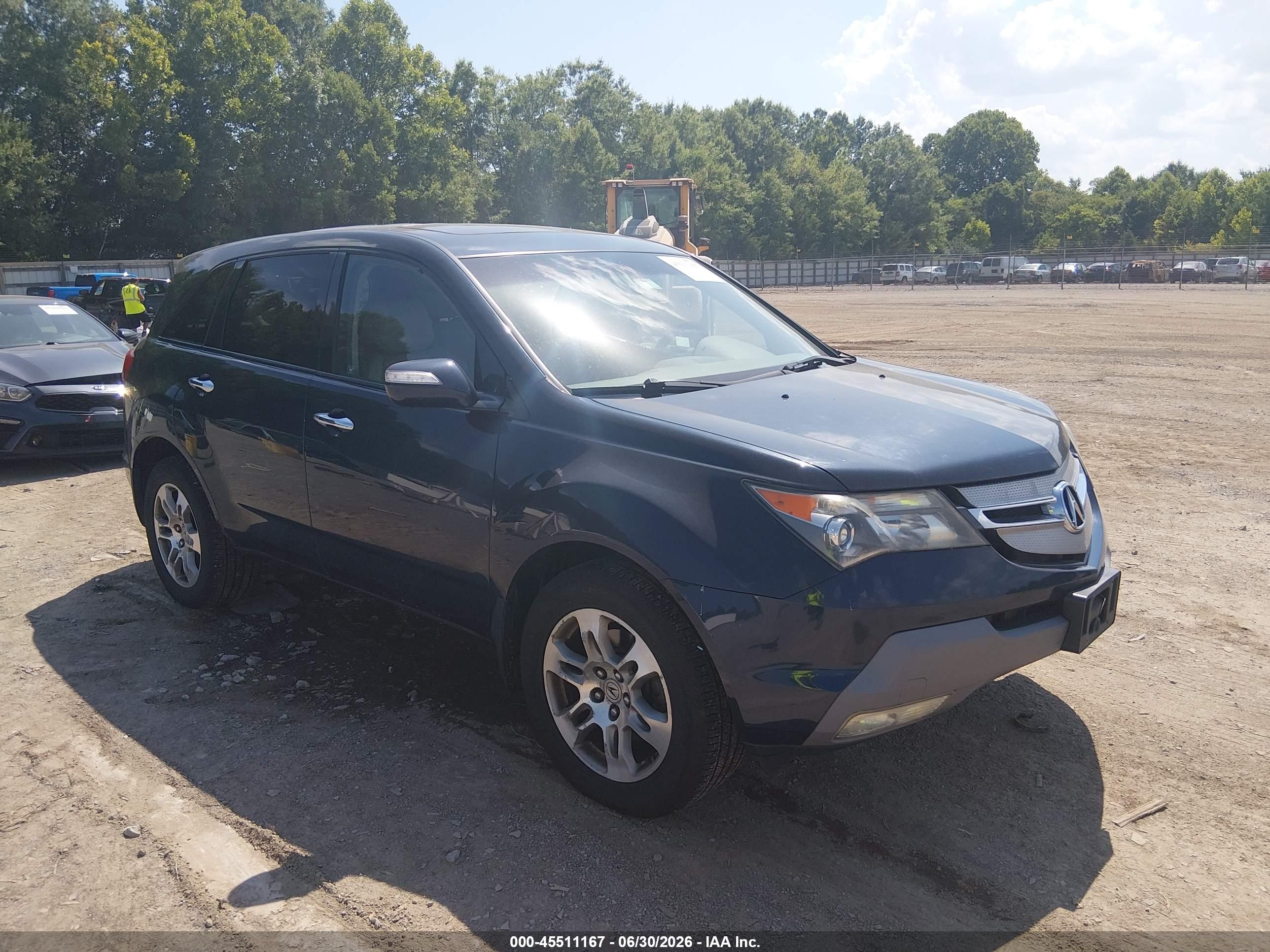 2009 Acura Mdx   Blue vin: 2HNYD28259H513594