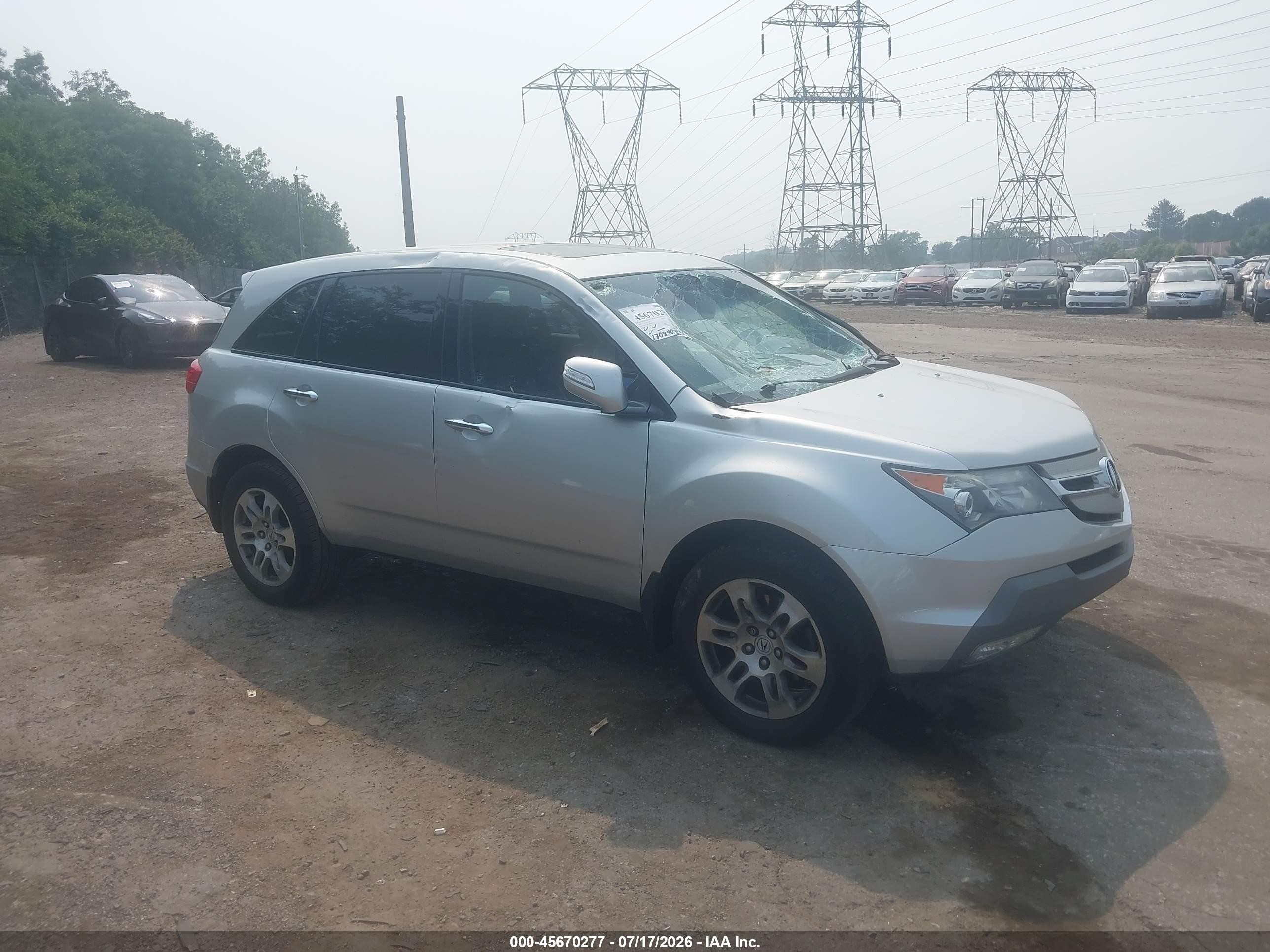2009 Acura Mdx   Silver vin: 2HNYD28269H527021