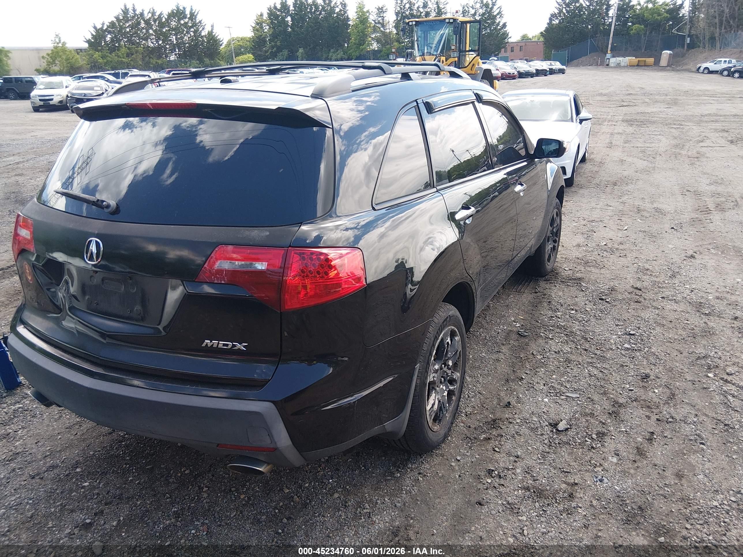 2007 Acura Mdx   Black vin: 2HNYD28277H509348