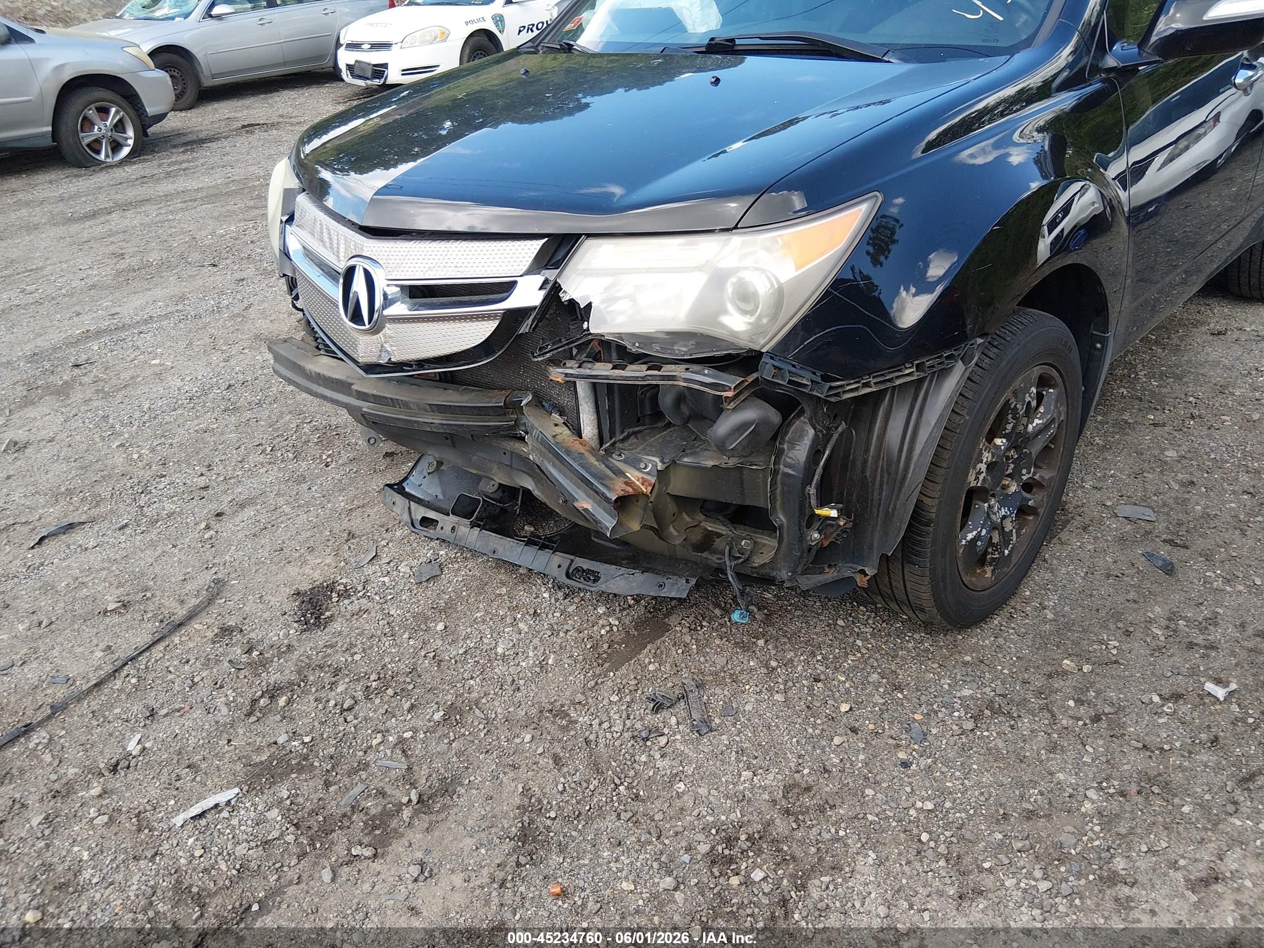 2007 Acura Mdx   Black vin: 2HNYD28277H509348