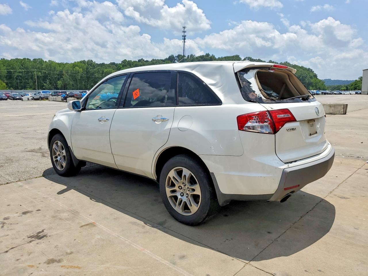 2008 Acura Mdx White vin: 2HNYD28278H509092