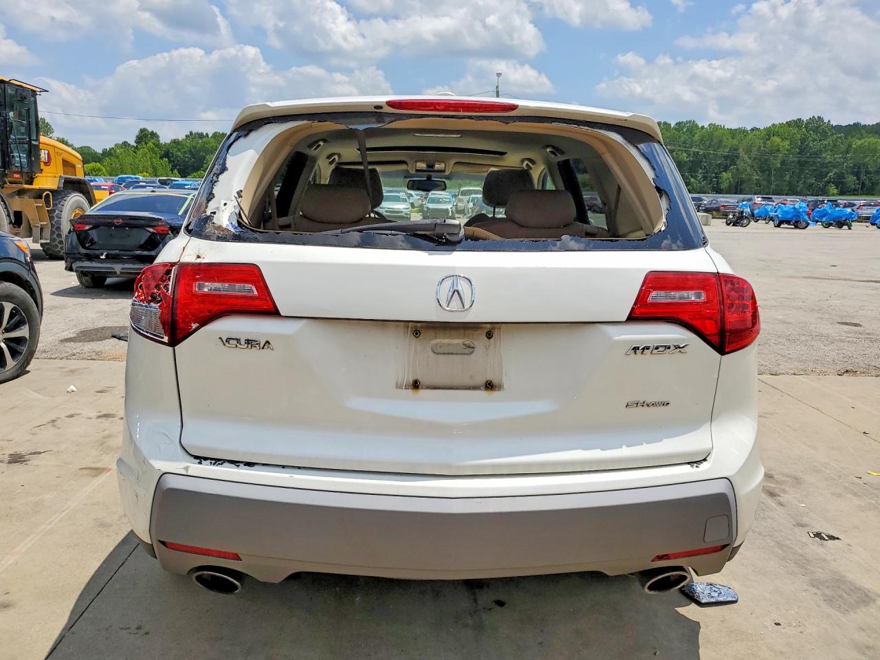 2008 Acura Mdx White vin: 2HNYD28278H509092