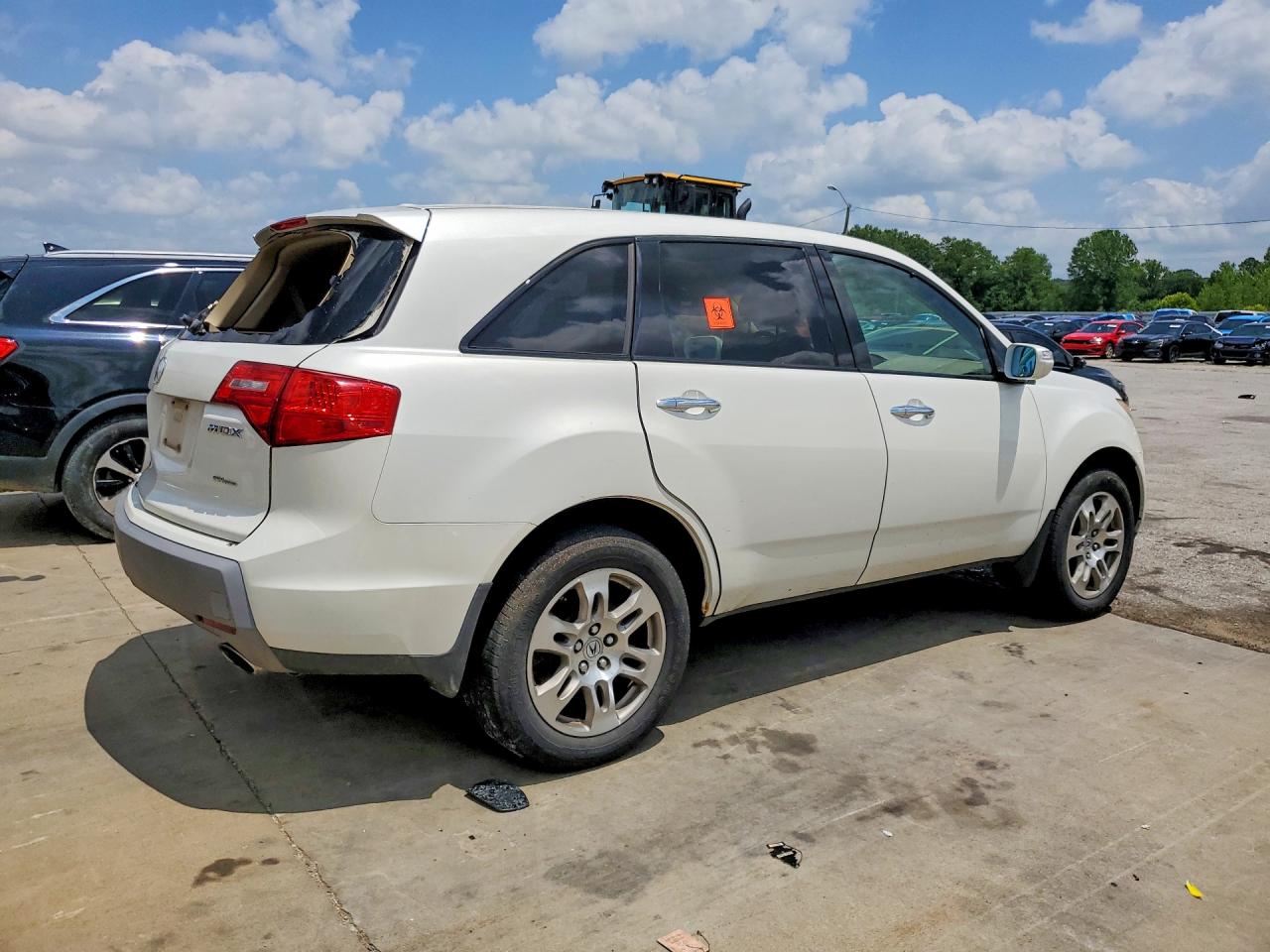2008 Acura Mdx White vin: 2HNYD28278H509092