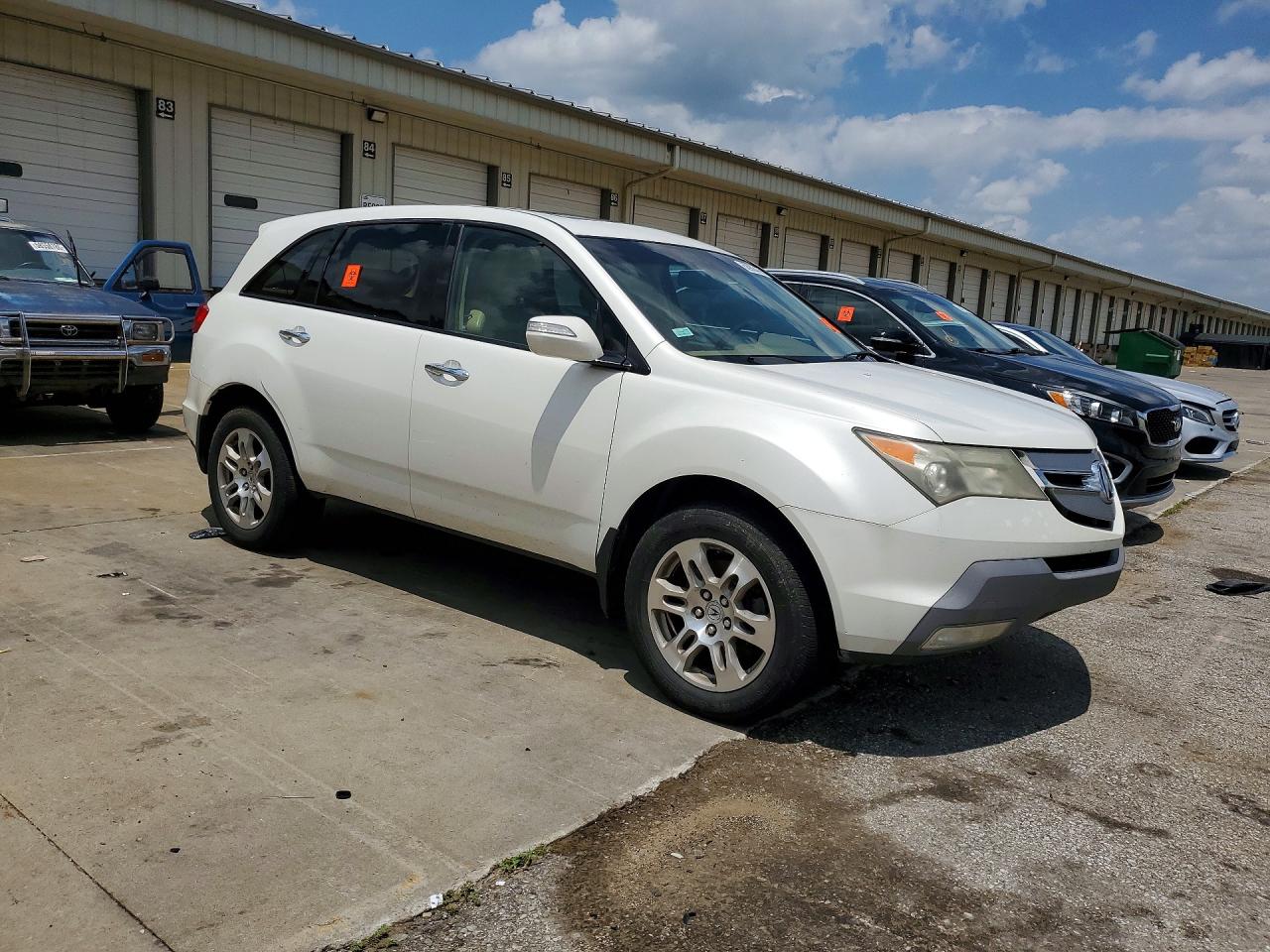 2008 Acura Mdx White vin: 2HNYD28278H509092