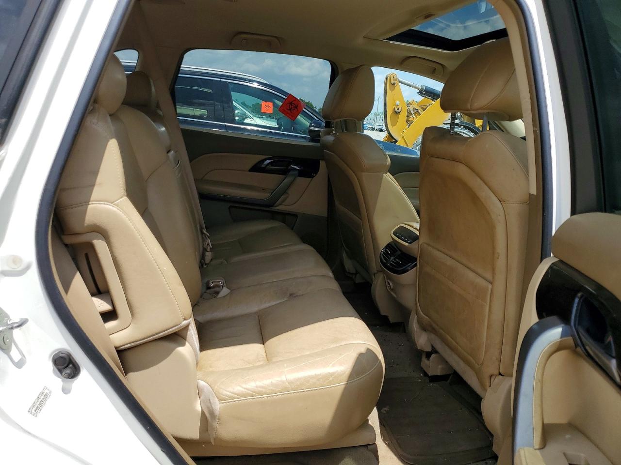 2008 Acura Mdx White vin: 2HNYD28278H509092