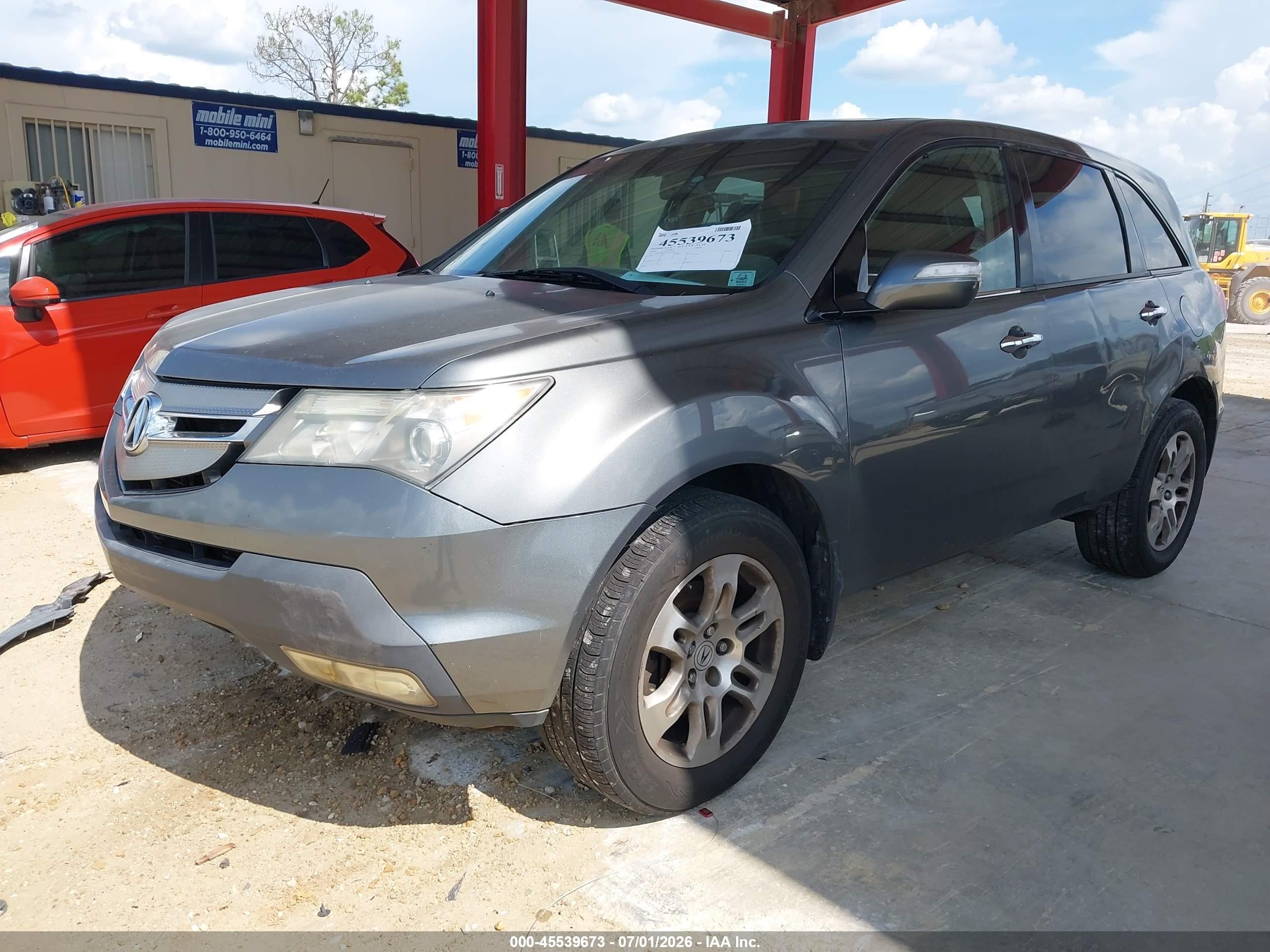 2008 Acura Mdx   Gray vin: 2HNYD28278H543629
