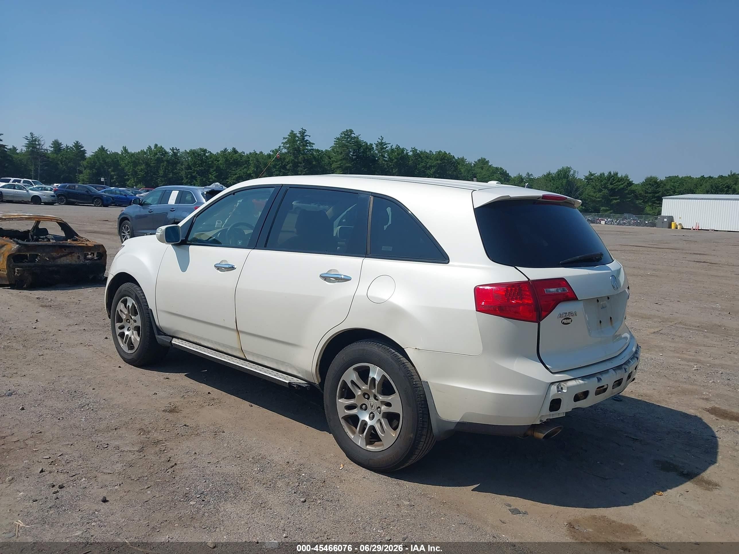 2008 Acura Mdx   Белый vin: 2HNYD28278H545140