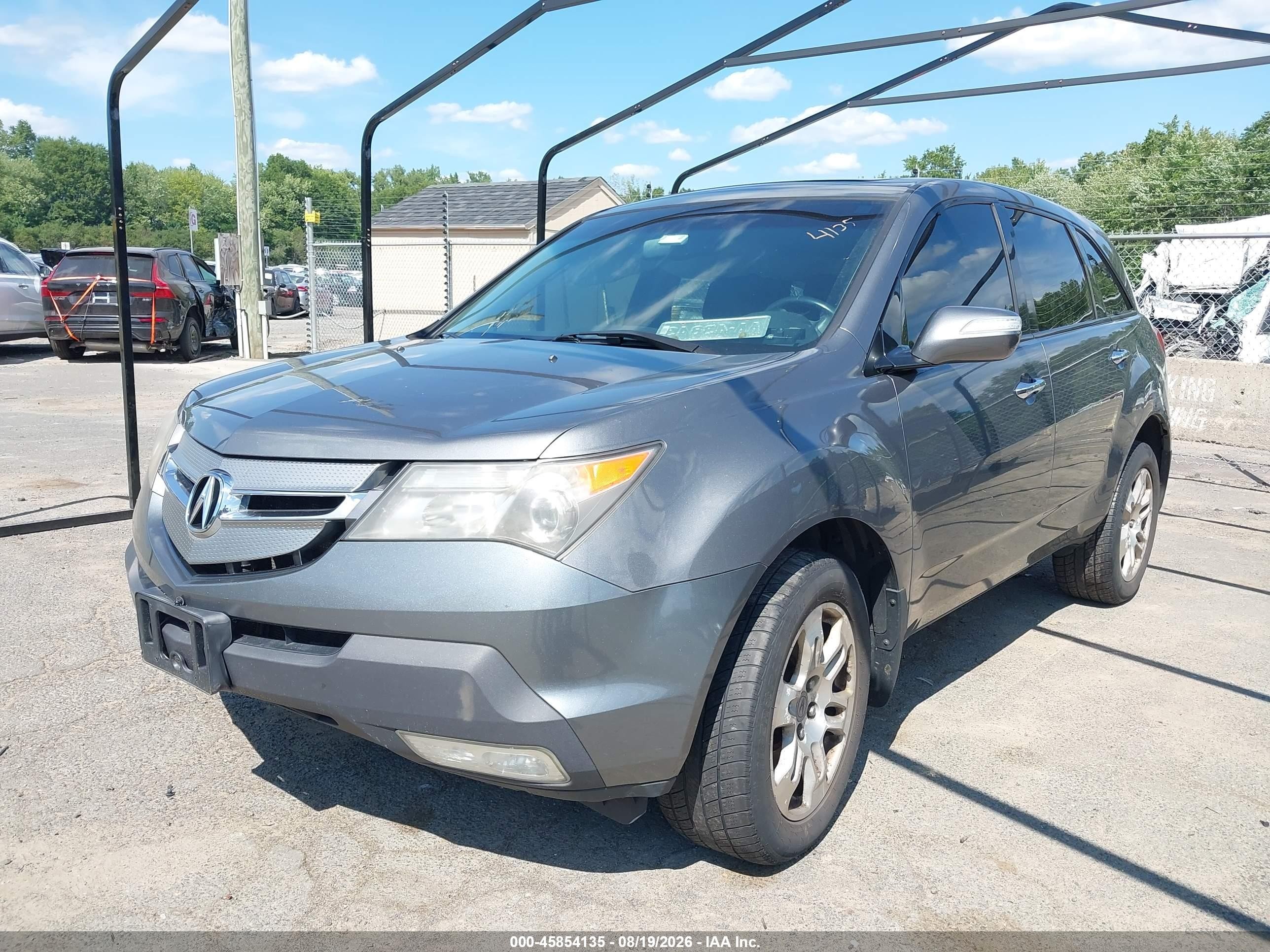 2009 Acura Mdx   Gray vin: 2HNYD28279H516156