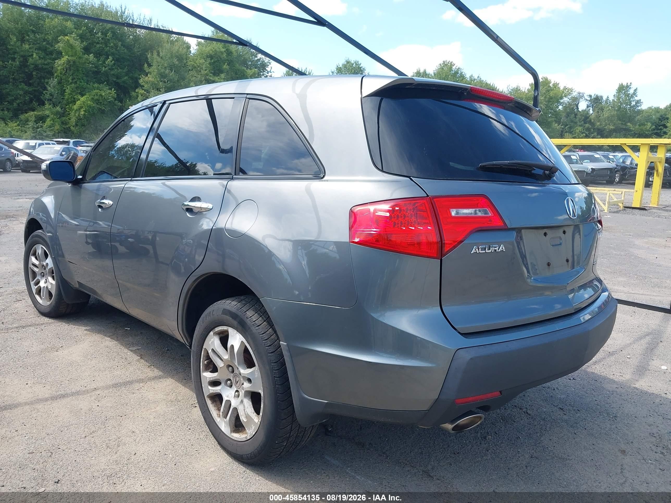 2009 Acura Mdx   Gray vin: 2HNYD28279H516156