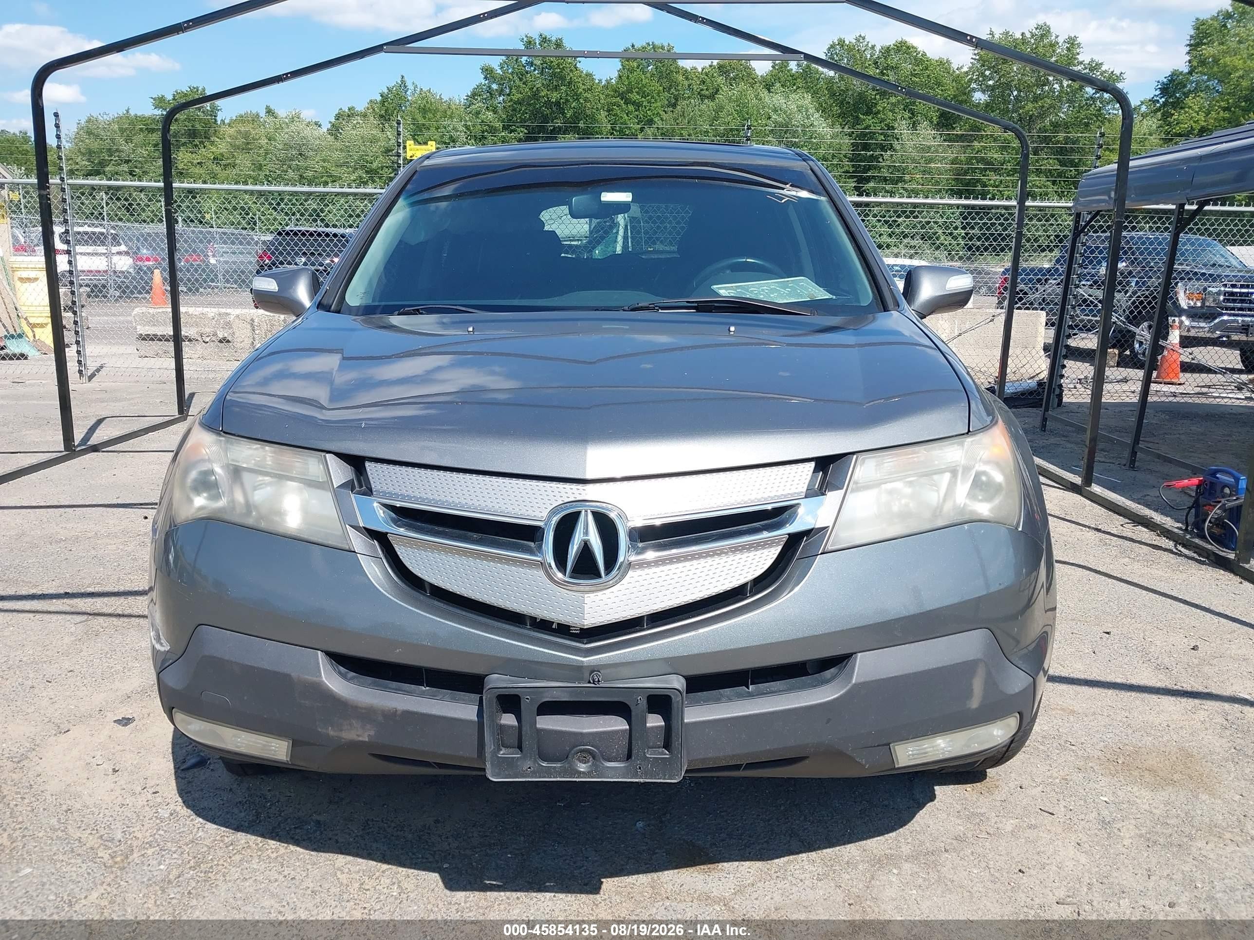 2009 Acura Mdx   Gray vin: 2HNYD28279H516156